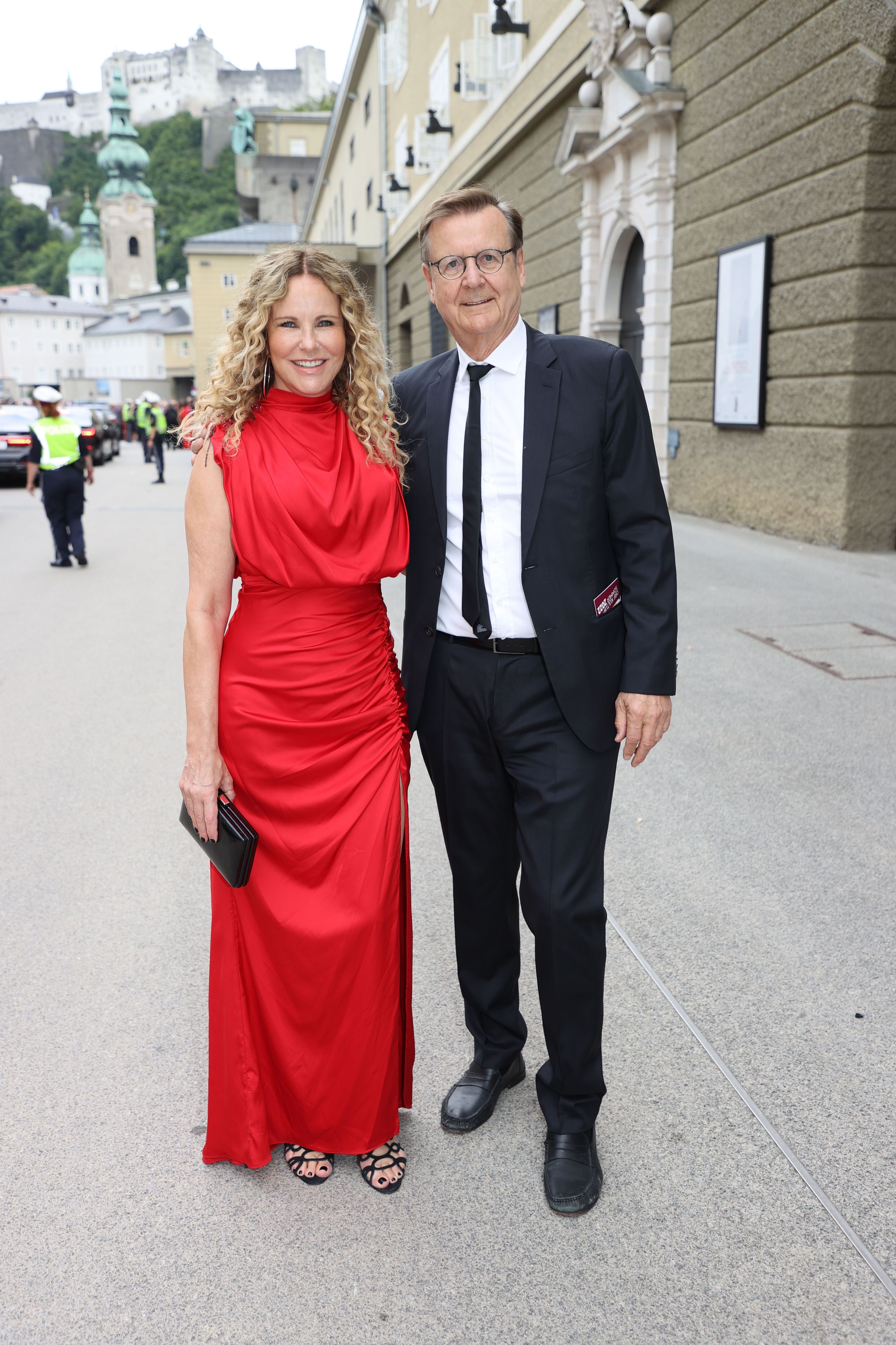 Hans Mahr und Katja Burkard bei den Salzburger Festspielen (Archivbild)