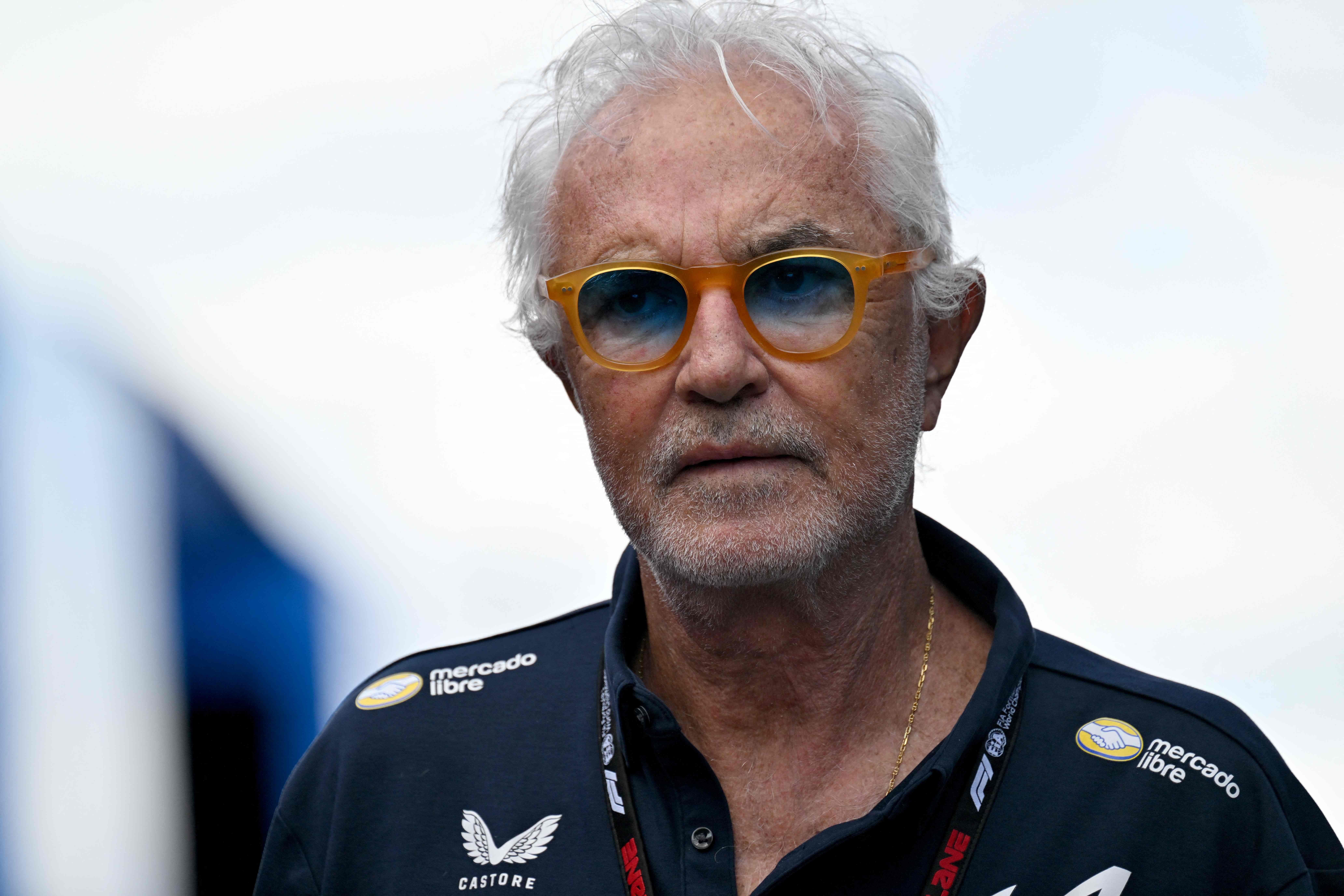 Alpine's Italian team principal Flavio Briatore walks in the paddock prior the first practice session at the Hungaroring racetrack in Mogyorod near Budapest, Hungary, on July 24, 2026 ahead of the Formula One Hungarian Grand Prix. (Photo by Andrej ISAKOVIC / AFP)