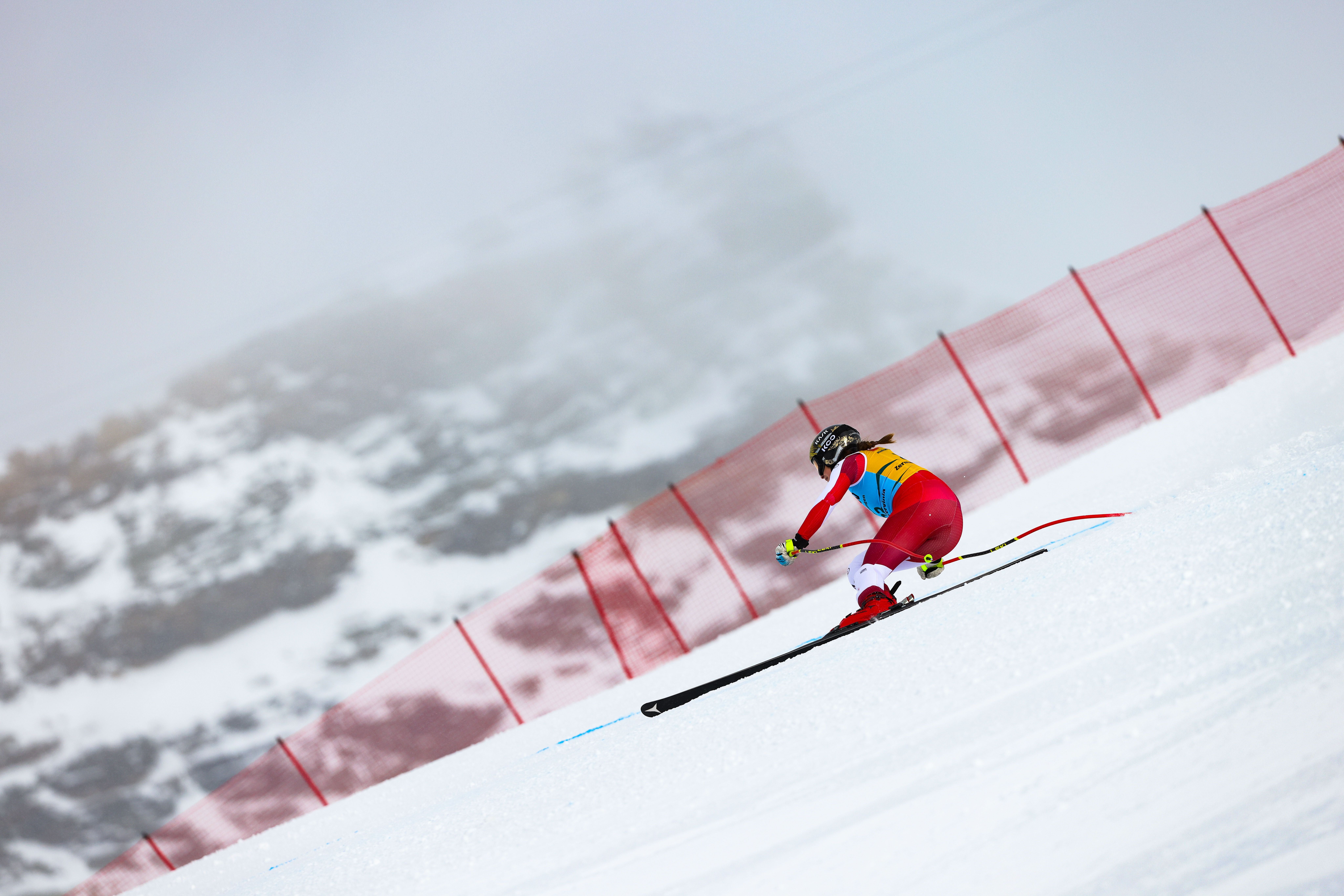 Skifahrerin.