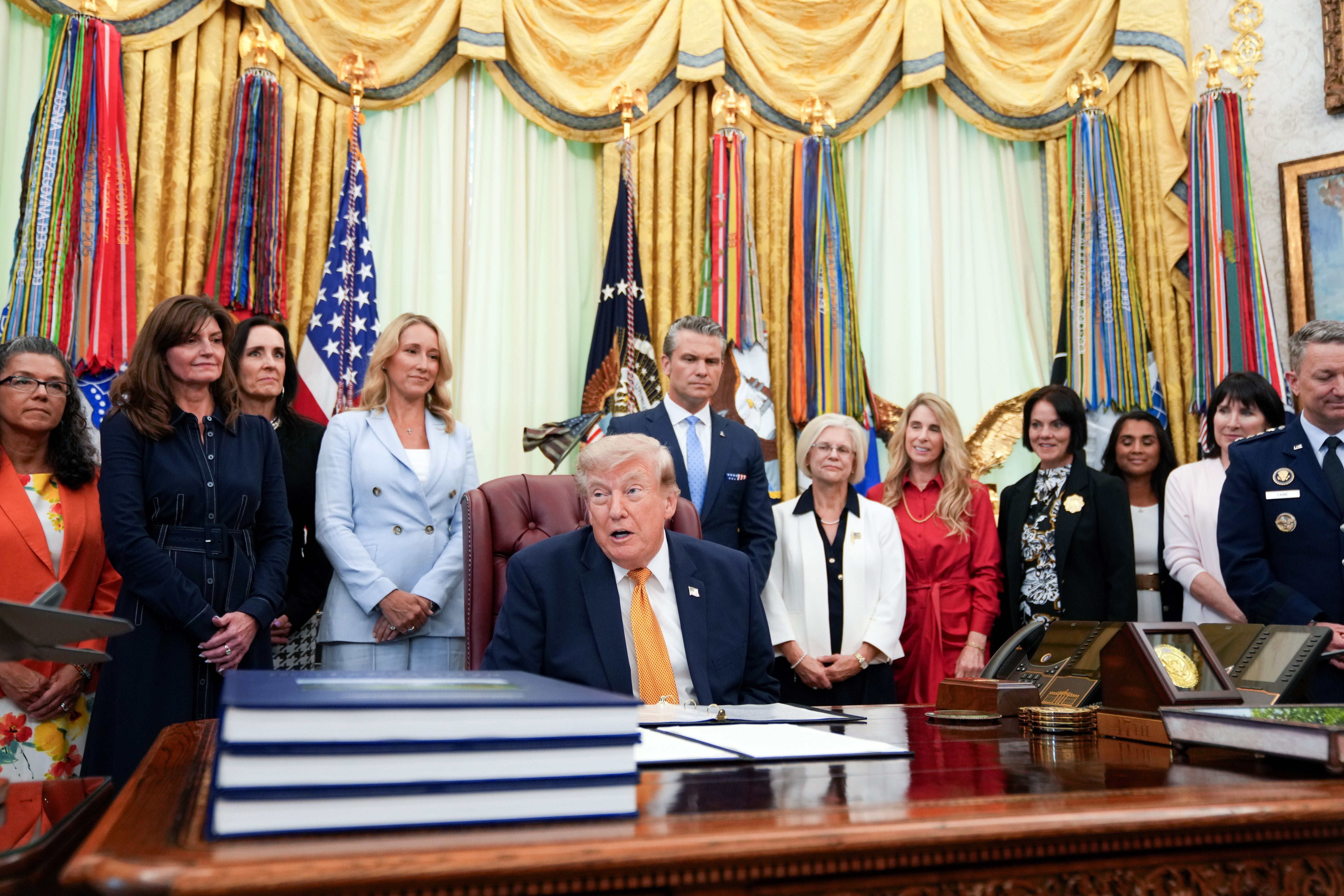 US-Präsident Donald Trump am 3. August 2026 im Oval Office
