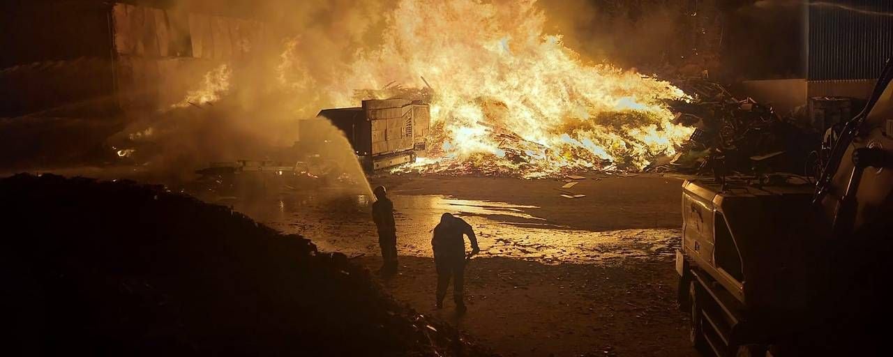 Brand bei Entsorger
