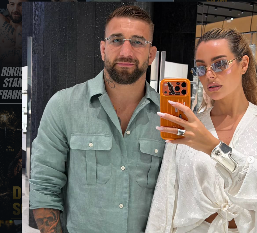 Ein Mann und eine Frau machen ein Selfie in einem modernen, hellen Geschäft.