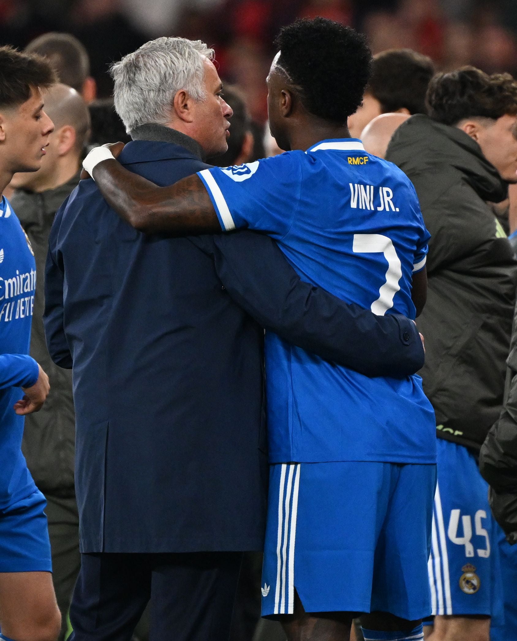 José Mourinho &amp; Vinicius Junior.