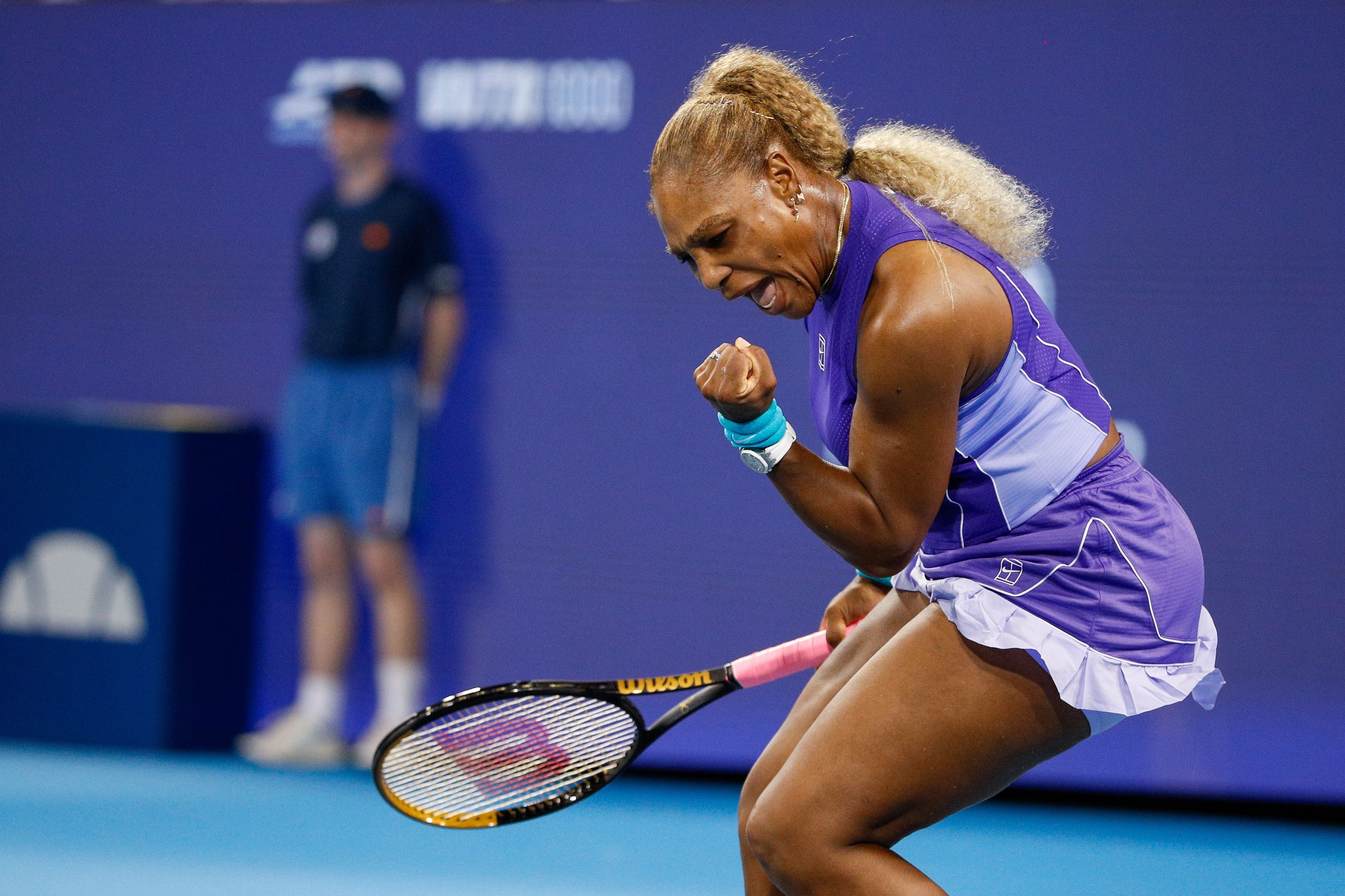 Serena Williams bei ihrer US-Open-Generalprobe in Cincinnati.