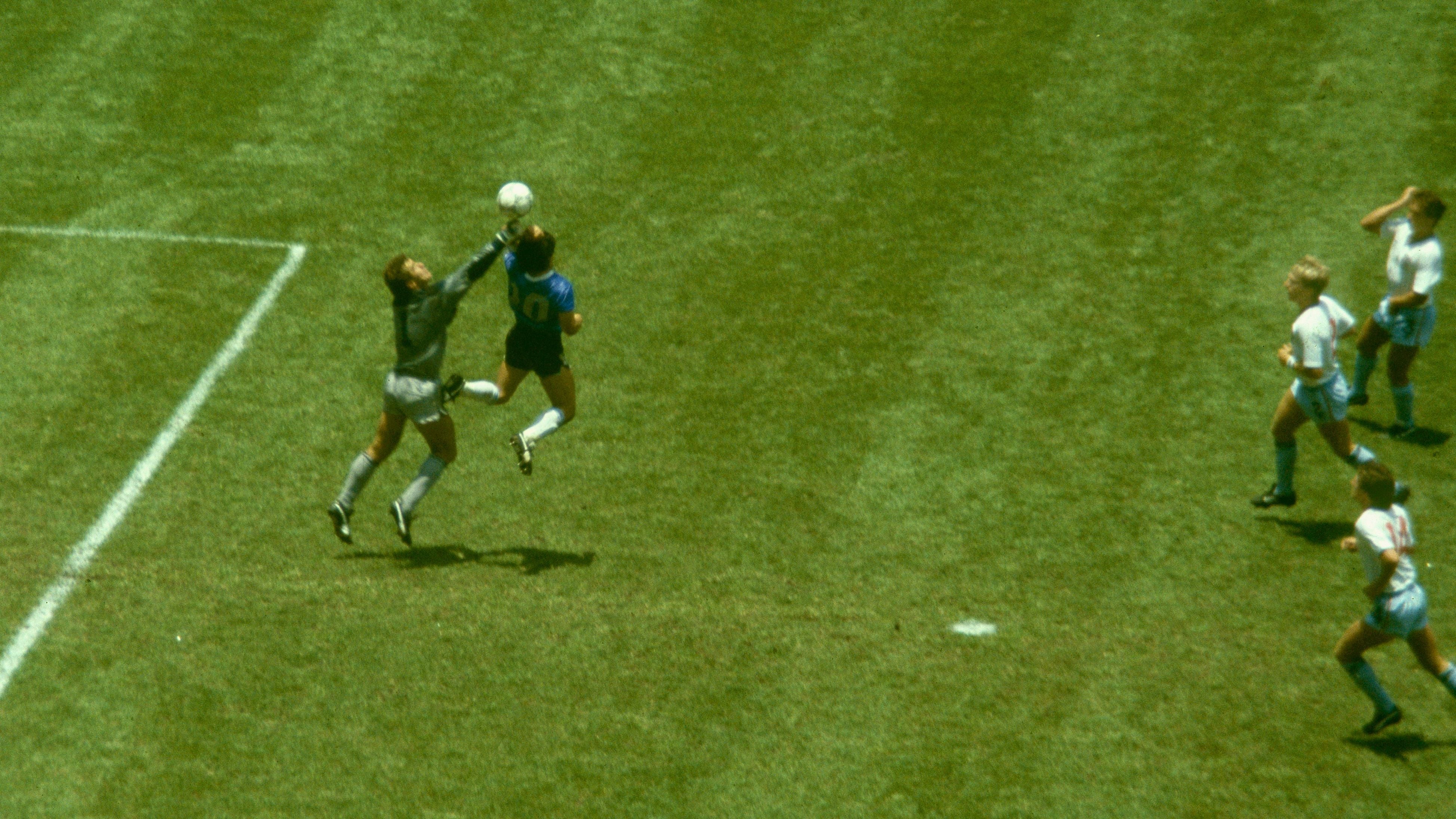 Das berühmte "Hand Gottes"-Tor von Maradona