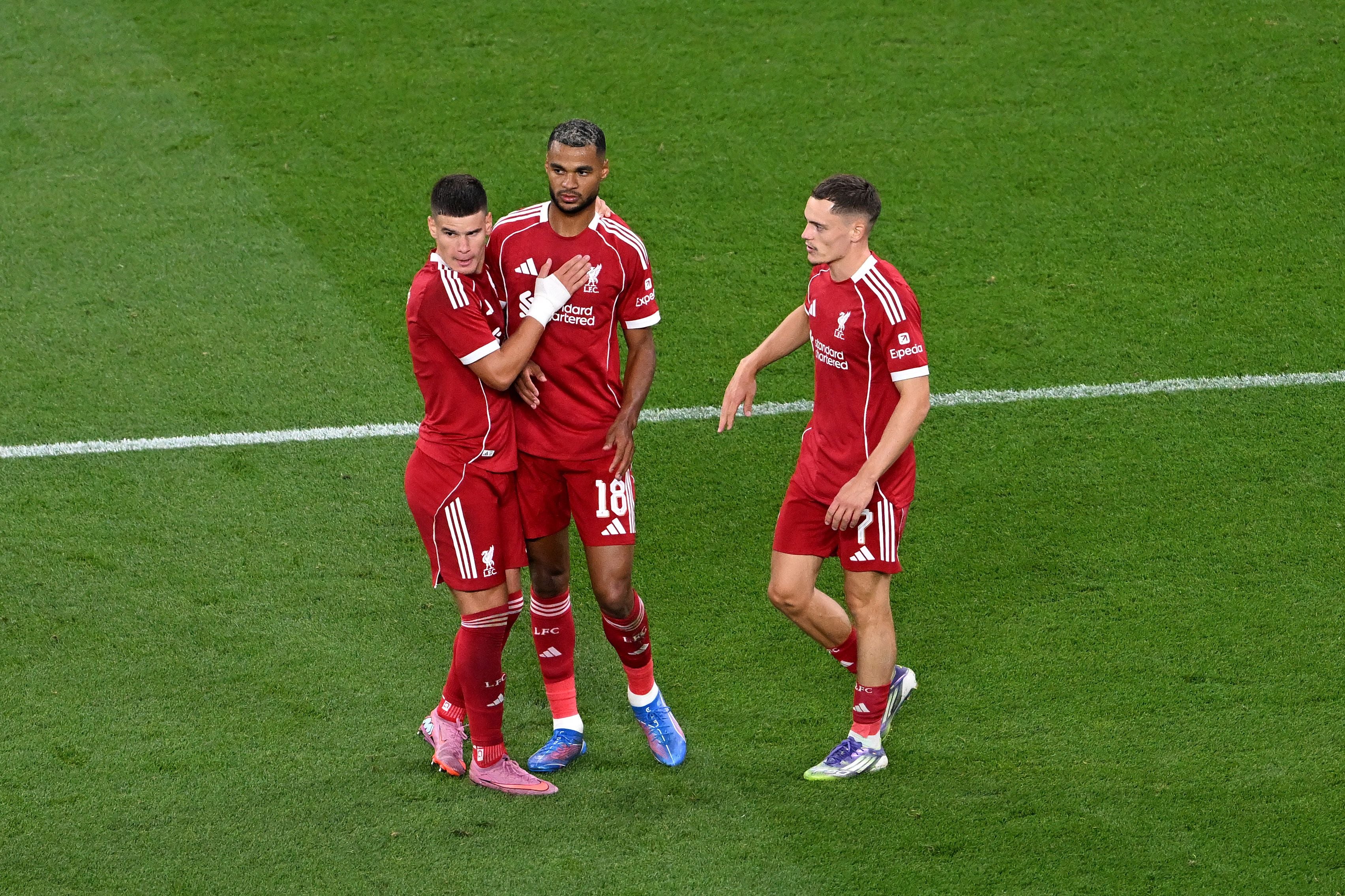 Milos Kerkez, Cody Gakpo &amp; Florian Wirtz von Liverpool