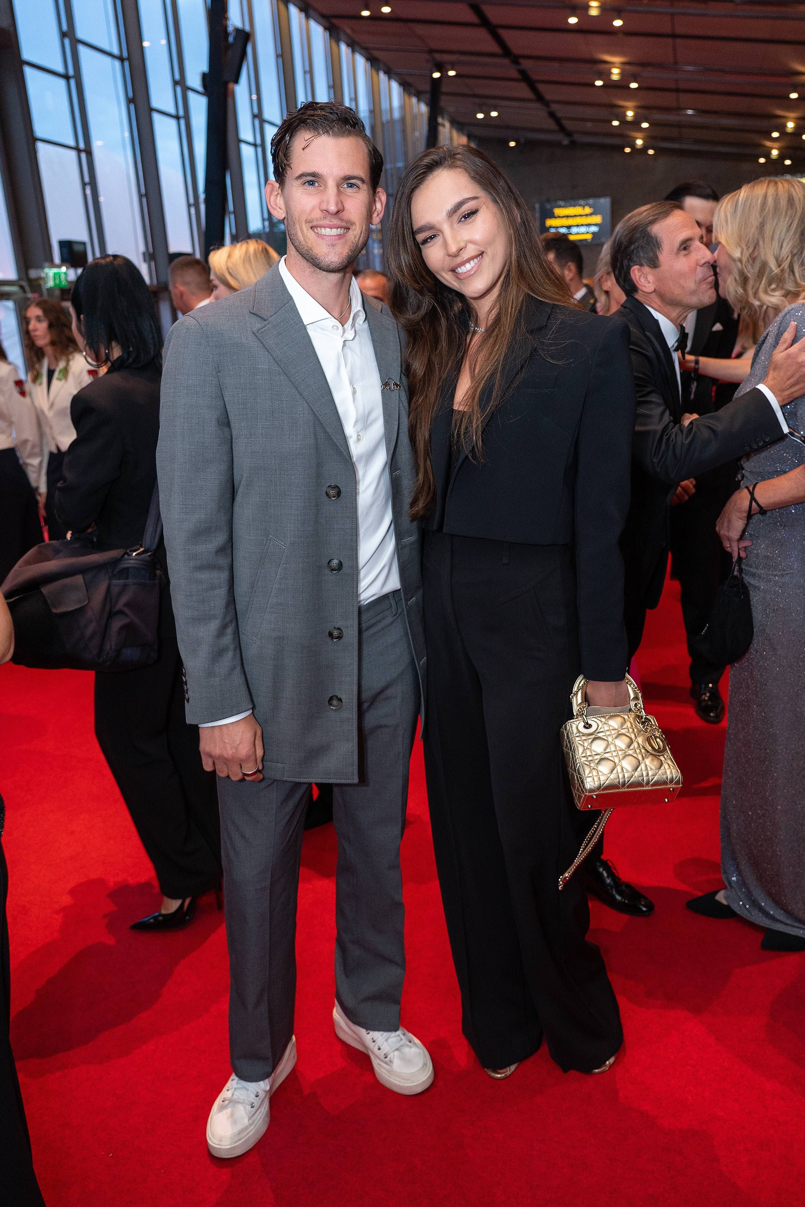 Dominic Thiem und Lili Paul-Roncalli