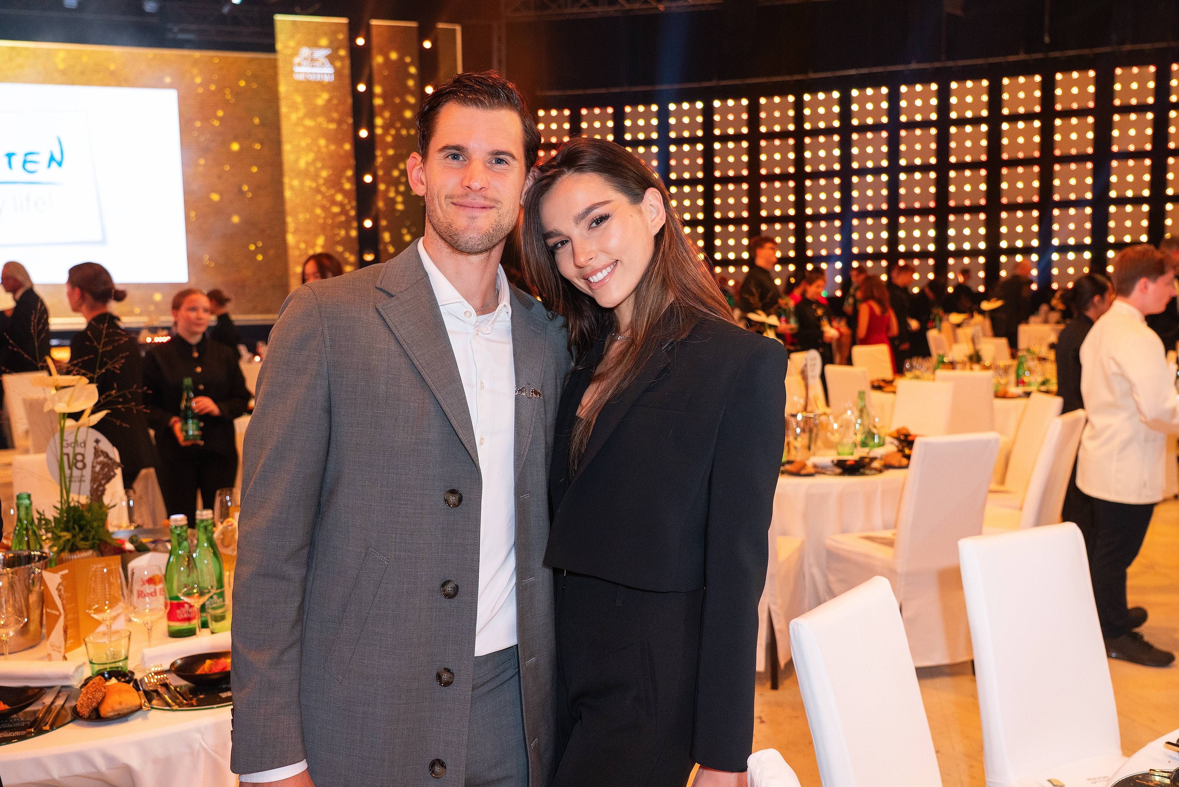 Dominic Thiem und Lili Paul-Roncalli