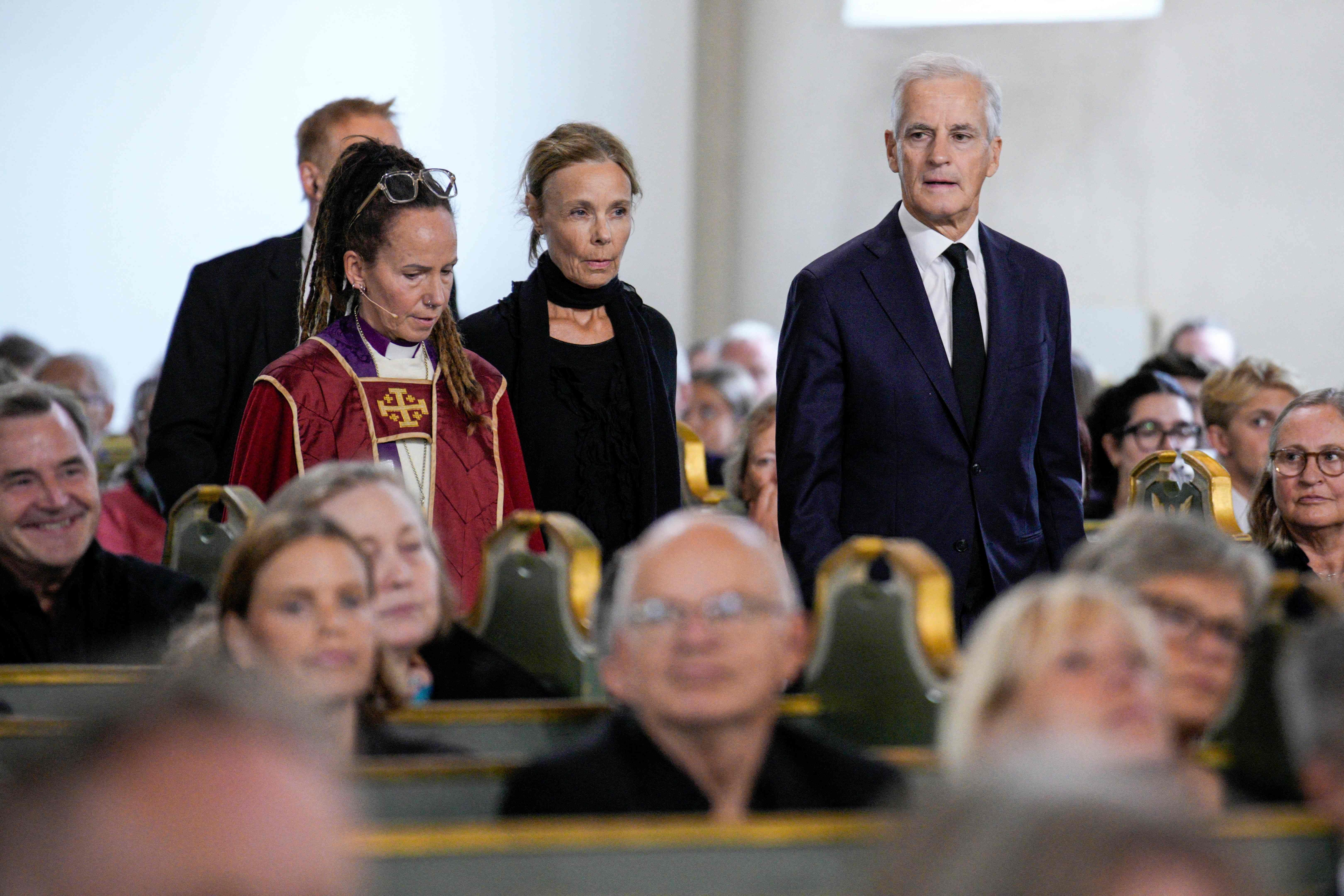 Premierminister Jonas Gahr Store mit Ehefrau Marit Slagsvold