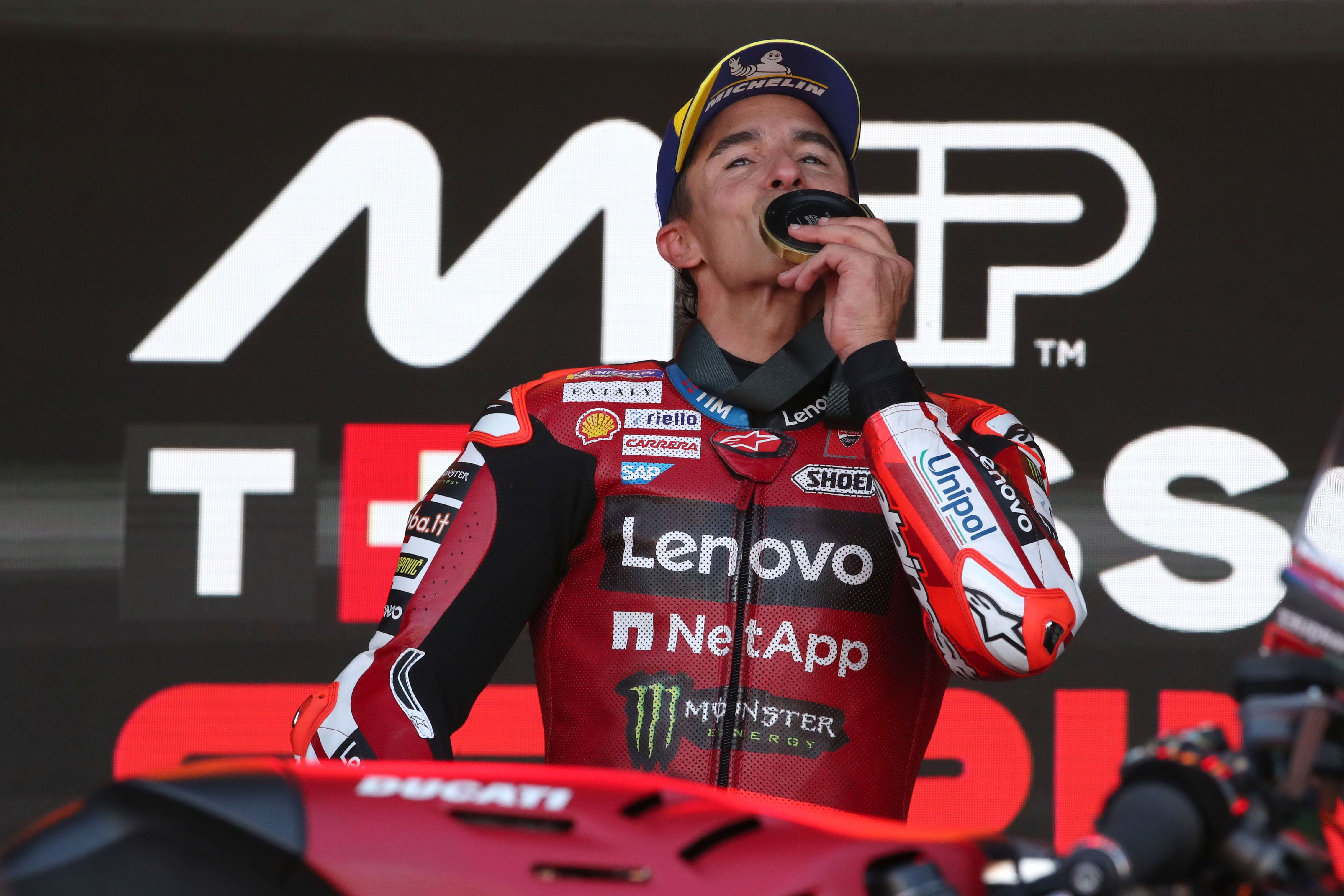 Marc Marquez jubelt in Aragon.