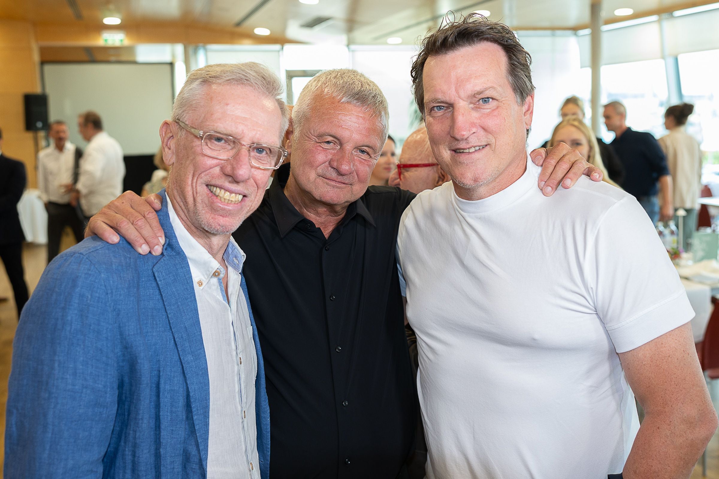 Peter Stöger, Günther Marek und Andi Herzog