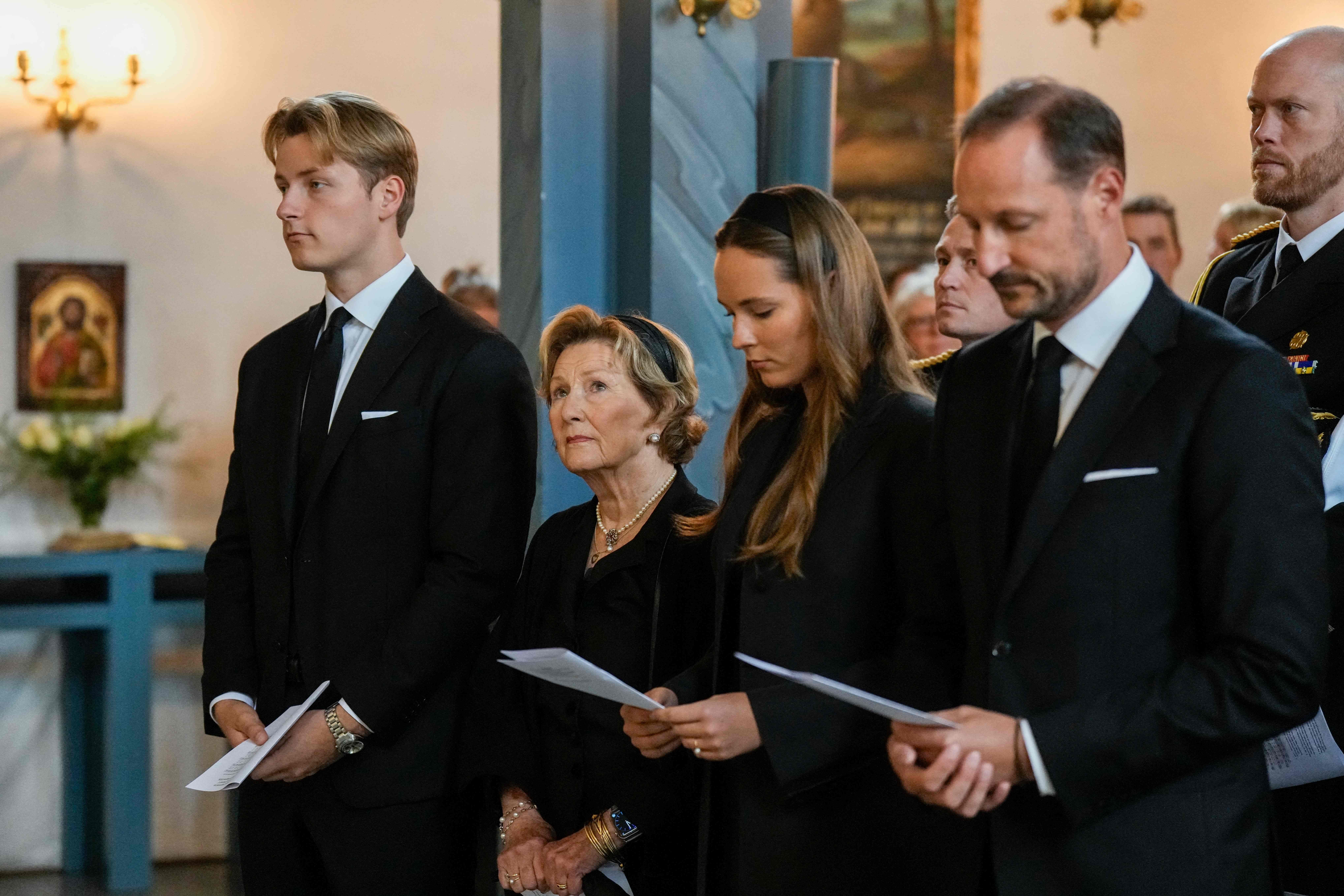 Sverre Magnus, Königin Sonja, Kronprinzessin Ingrid Alexandra und König Haakon