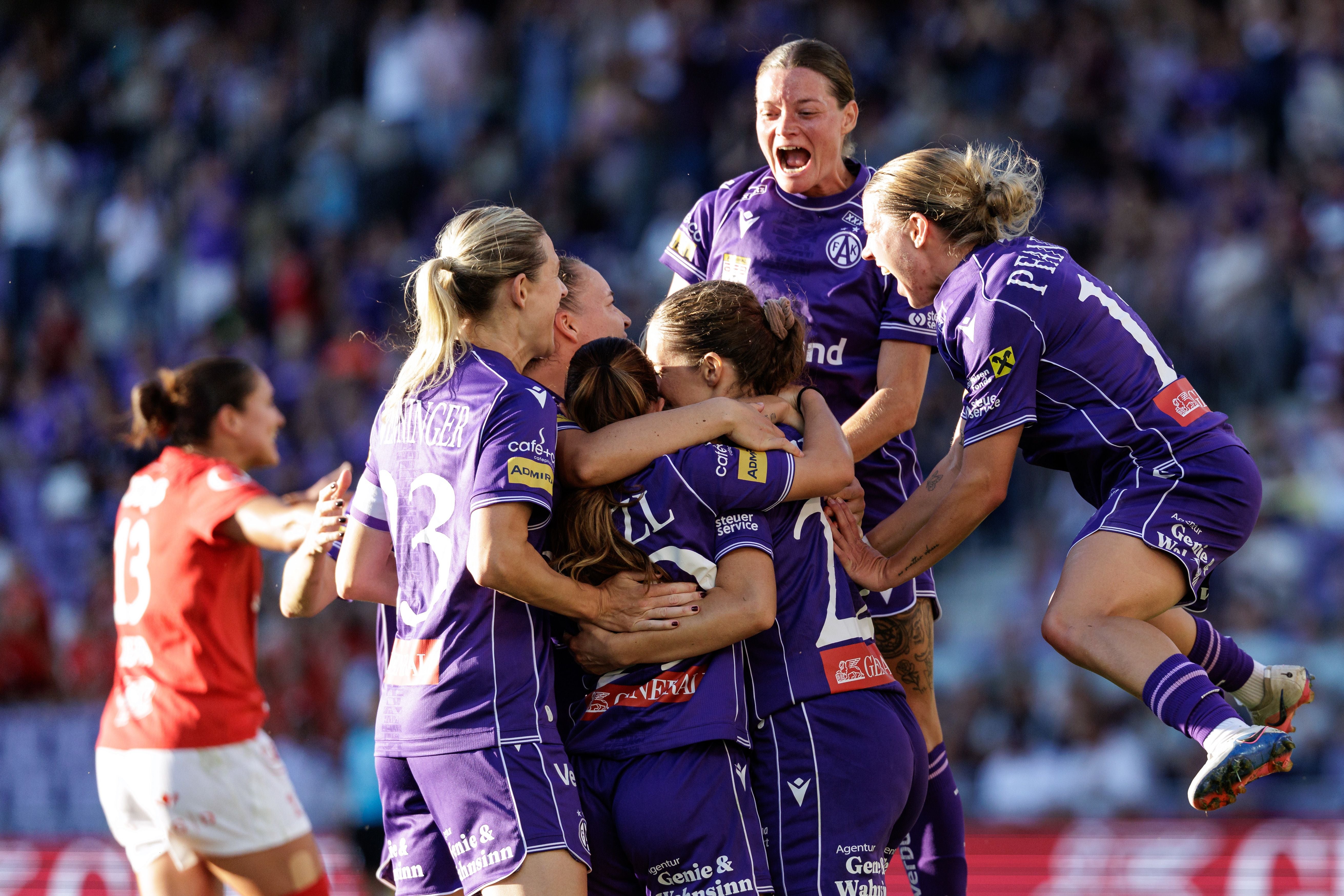 Königlicher Jubel: Die Austria-Frauen lösen Champions-League-Ticket.
