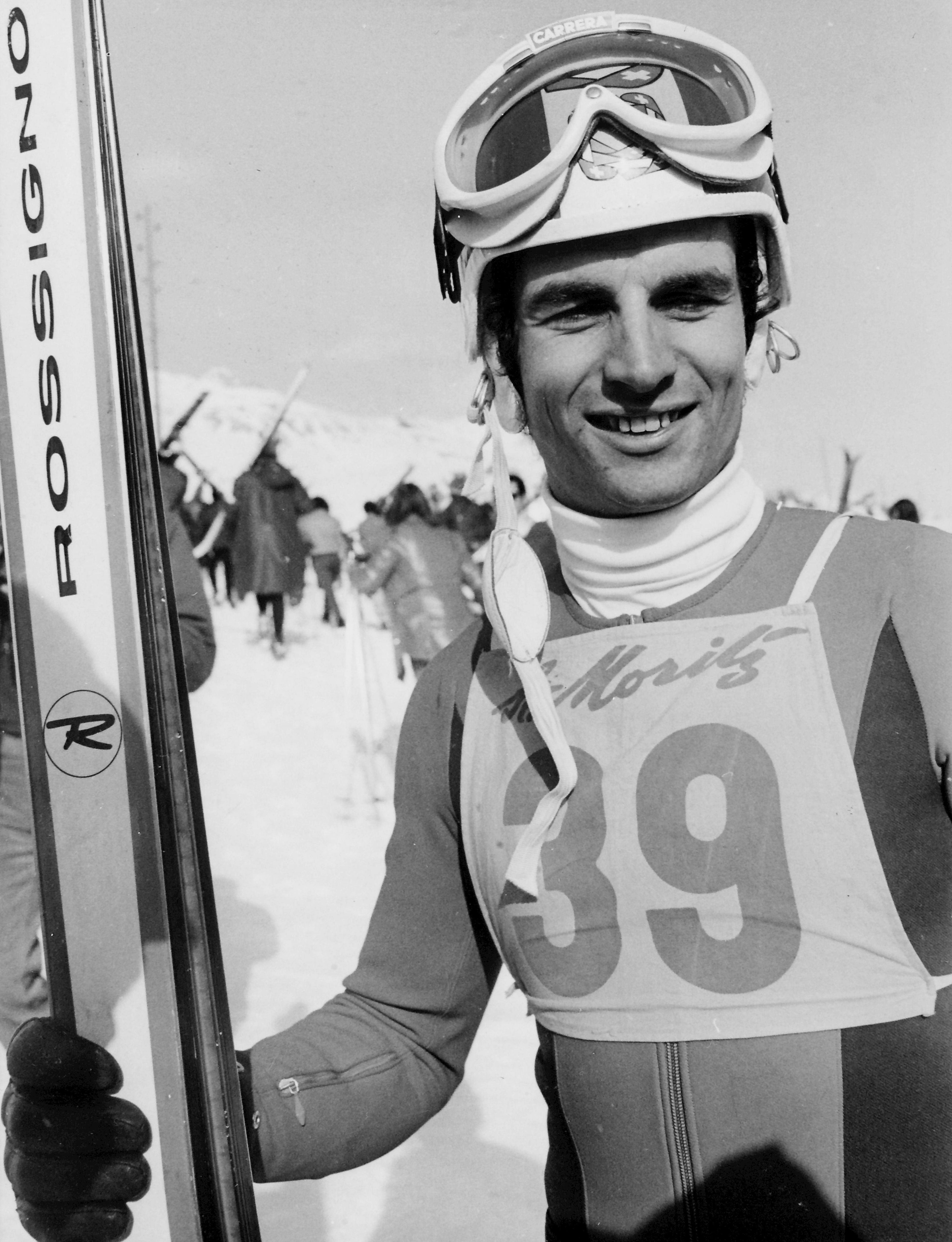Walter Tresch in St. Moritz, 1971