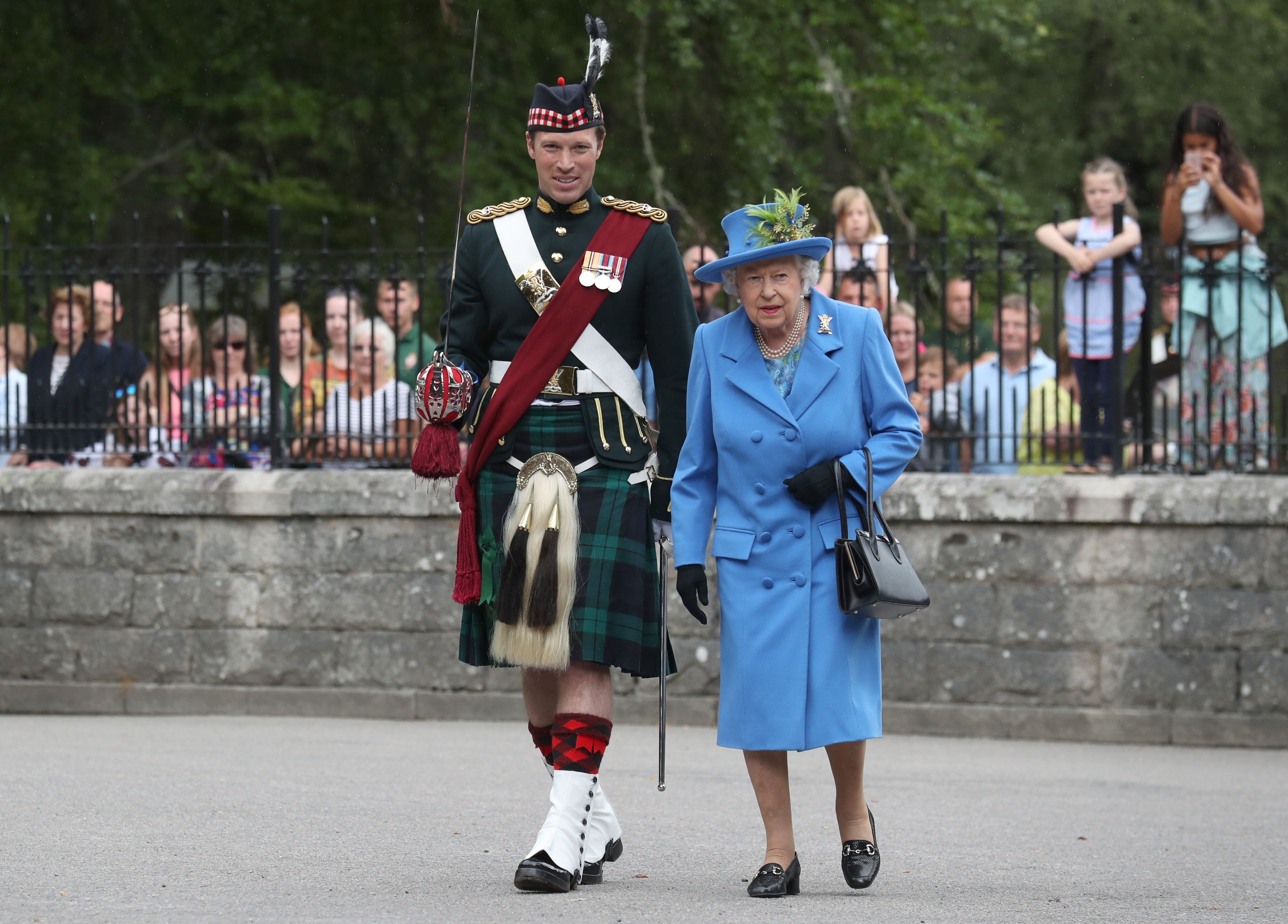 Johnny Thompson und Queen Elizabeth II.