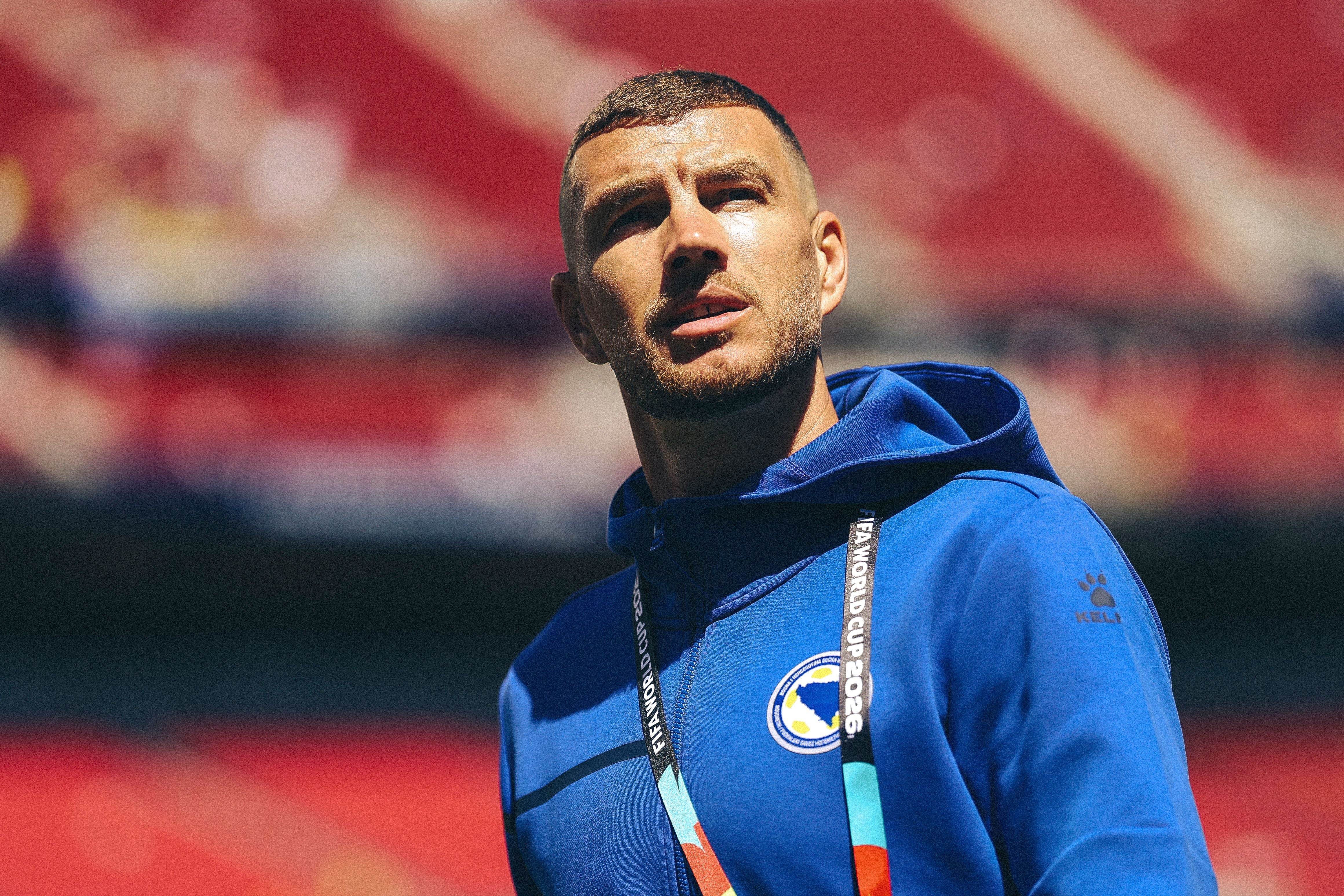 Bosniens-Altmeister Edin Dzeko.