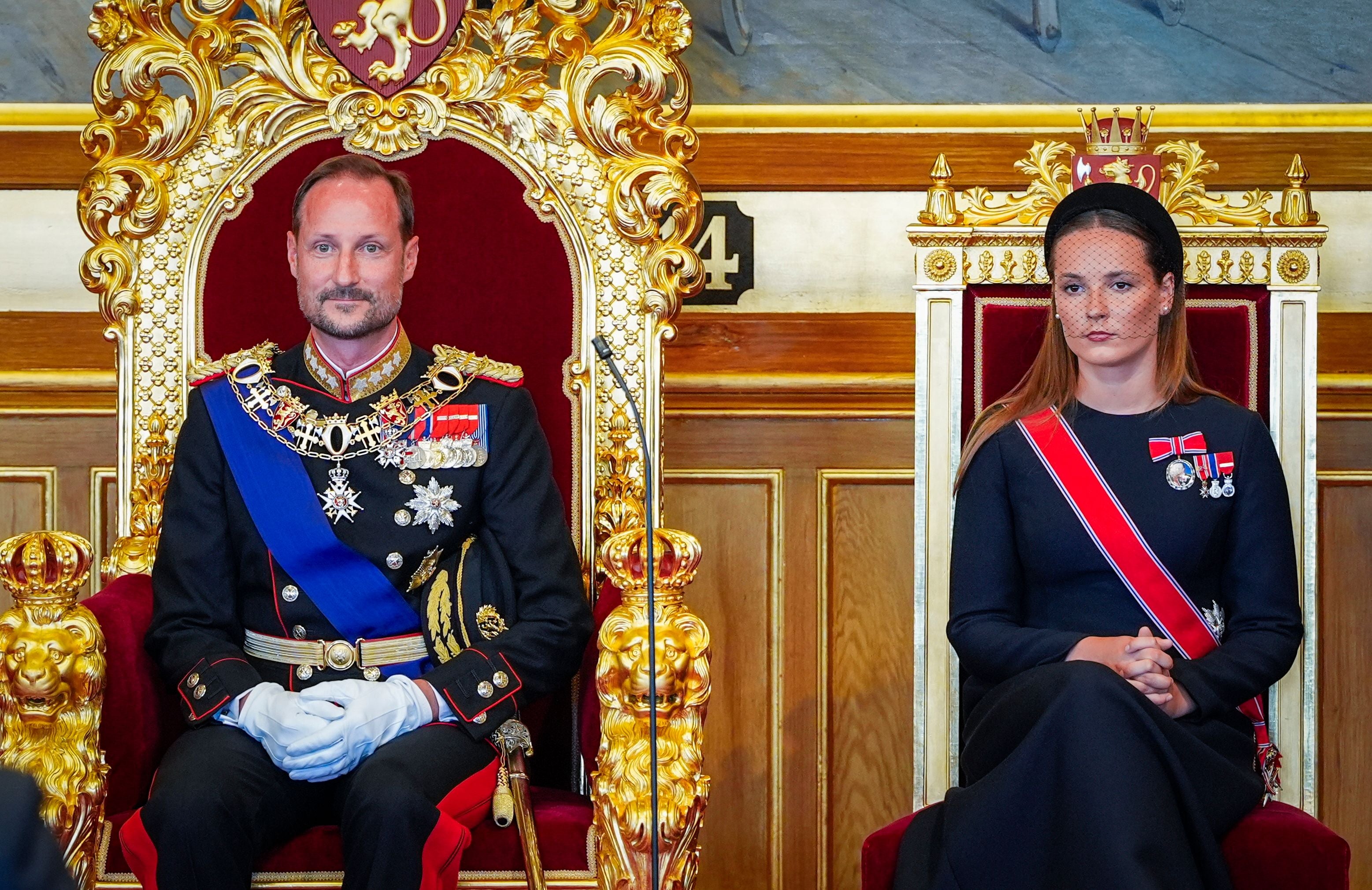 König Haakon VIII. und Kronprinzessin Ingrid Alexandra