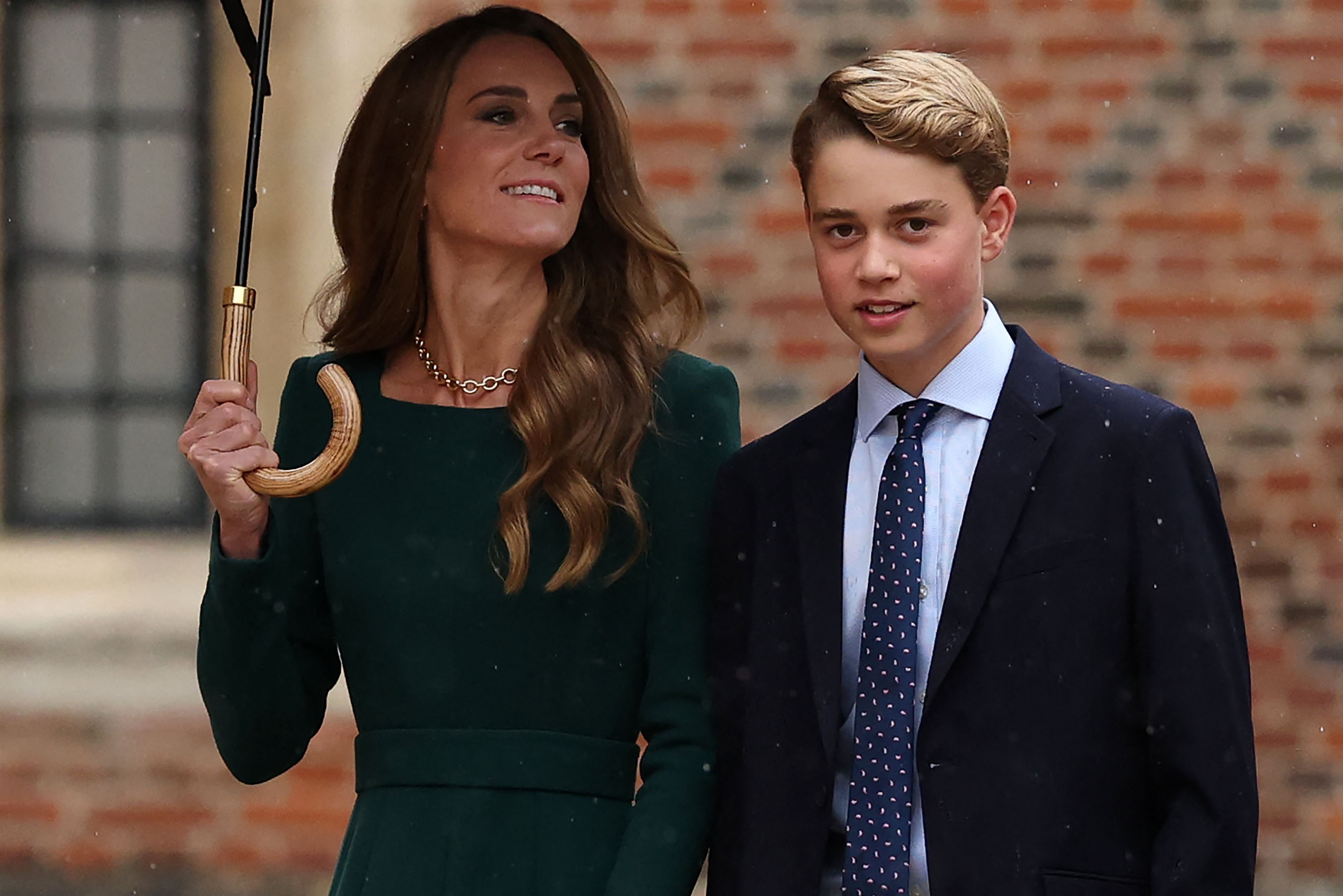 Prinzessin Kate mit ihrem Sohn George