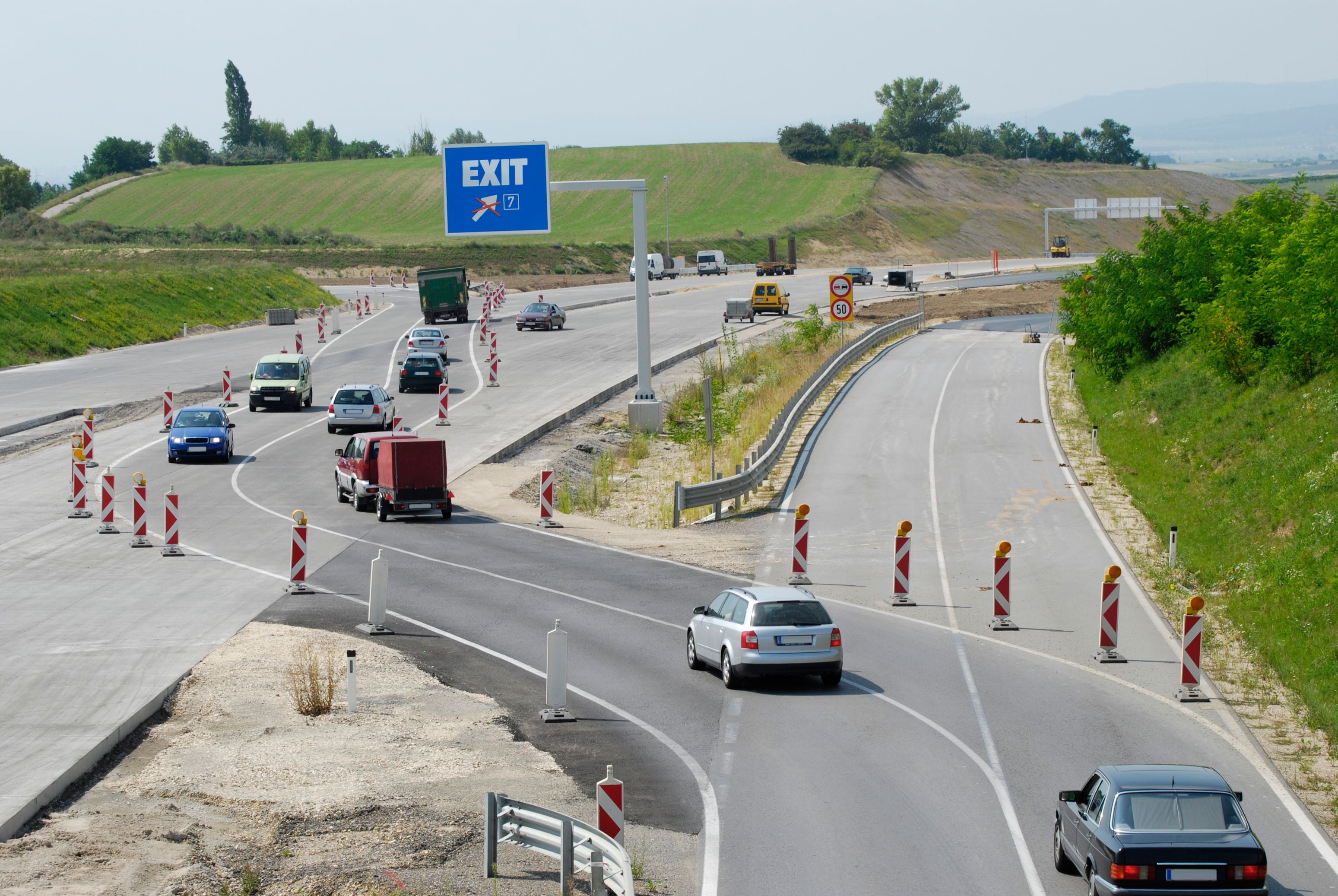 Baustelle in Niederösterreich.