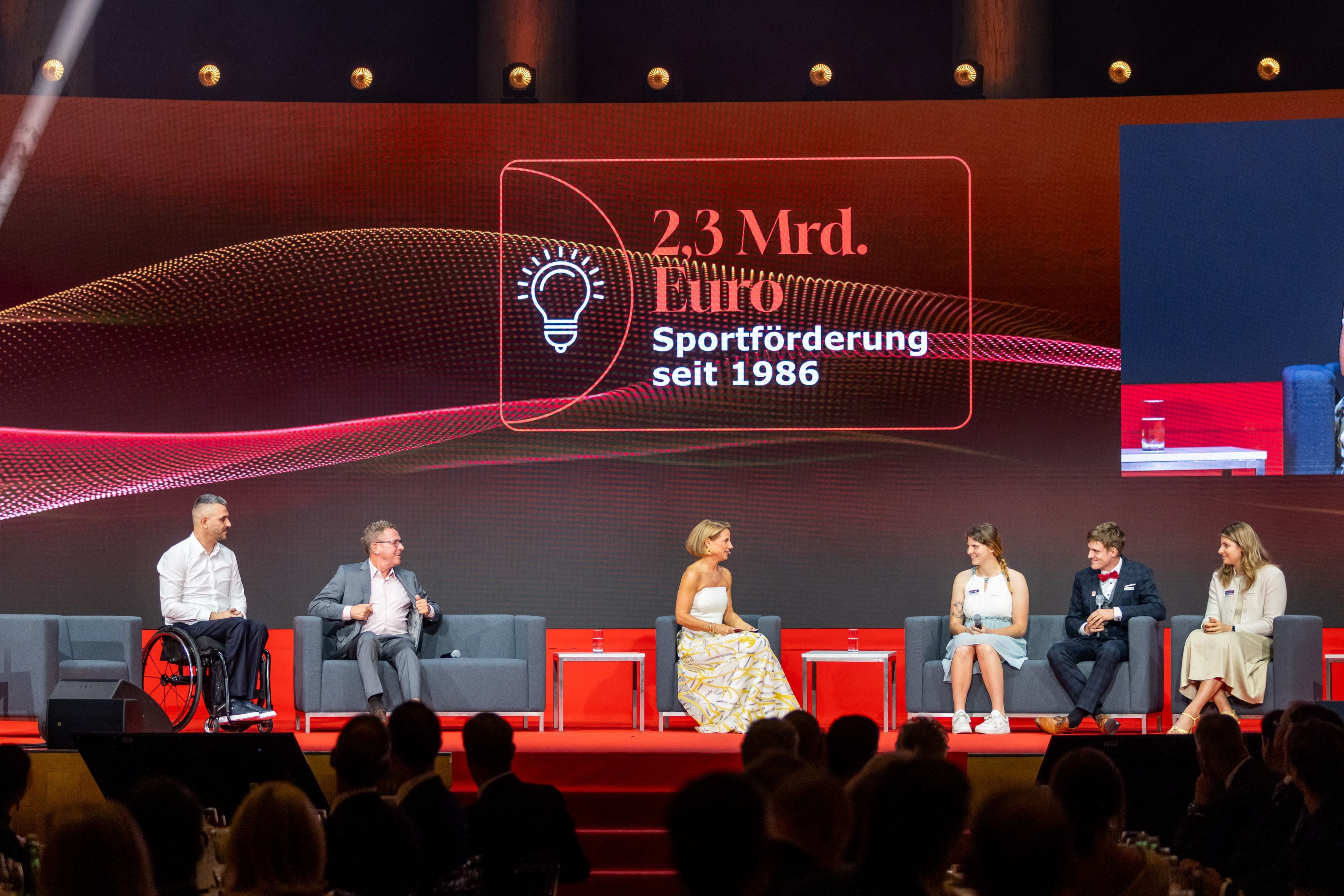 Ralf Rangnick, Kristina Sprenger, Veronika Aigner, Johannes Aigner und Elisabeth Aigner