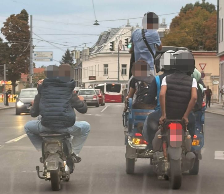 Die Mopedgang wurde auch in Wien gesichtet.