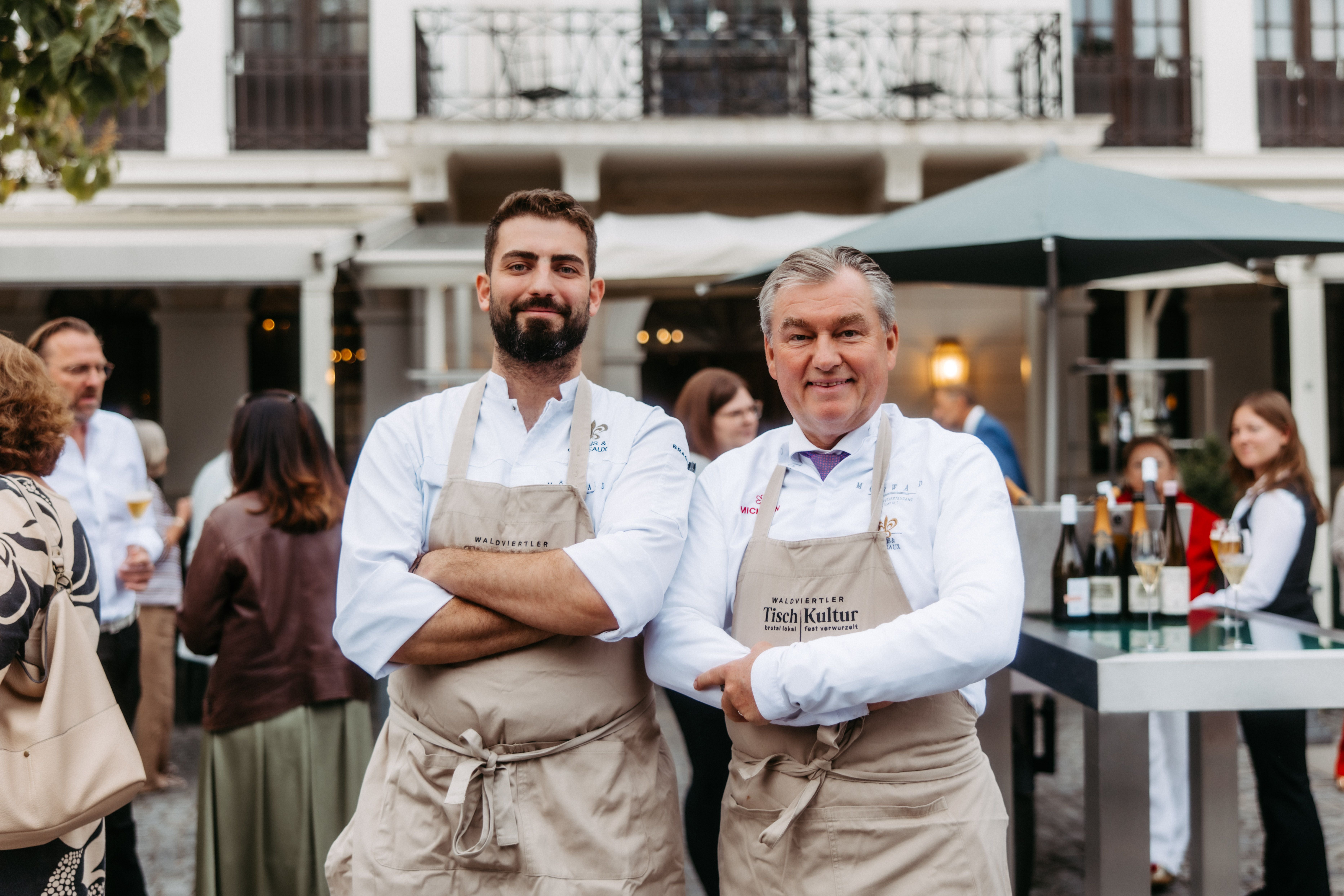 Starkoch Toni Mörwald und Philip Hagenauer, Executive Chef auf Schloss Grafenegg zauberten ein mehrgängiges Menü, welches regionale Produkte in den Mittelpunkt rückte.