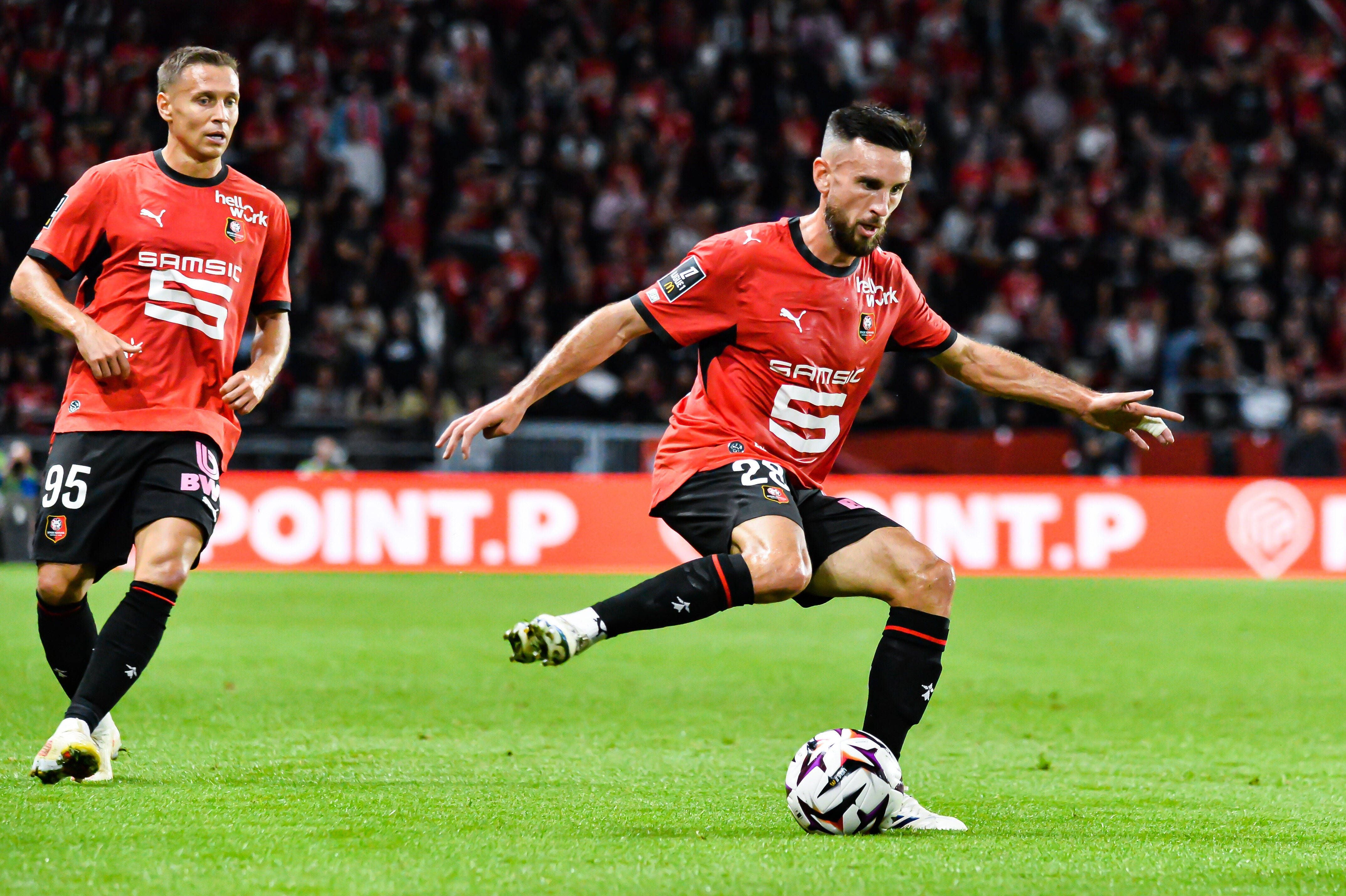 FOOTBALL : Stade Rennais vs Olympique de Marseille - Ligue 1 - JournÃ e 4 - 11/09/2026 Adrien Thomasson Stade Rennais RennesFrance PUBLICATIONxNOTxINxFRAxBEL Copyright: xBaptistexAutissierx