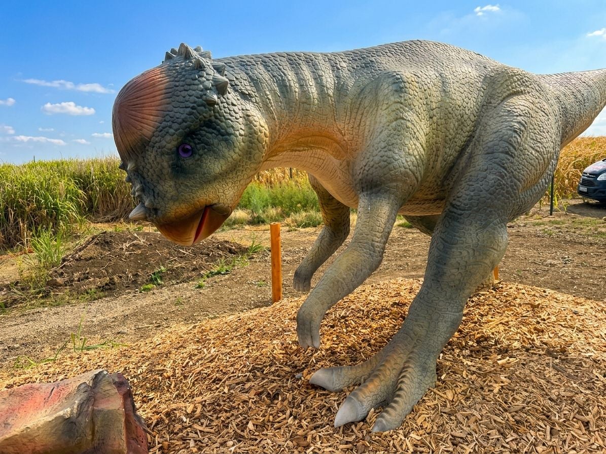 Größer, interaktiver und noch näher an der Urzeit: Das Dinoland in der Family City beim Grenzübergang wird um neue Dinosaurier und Erlebnisstationen erweitert.