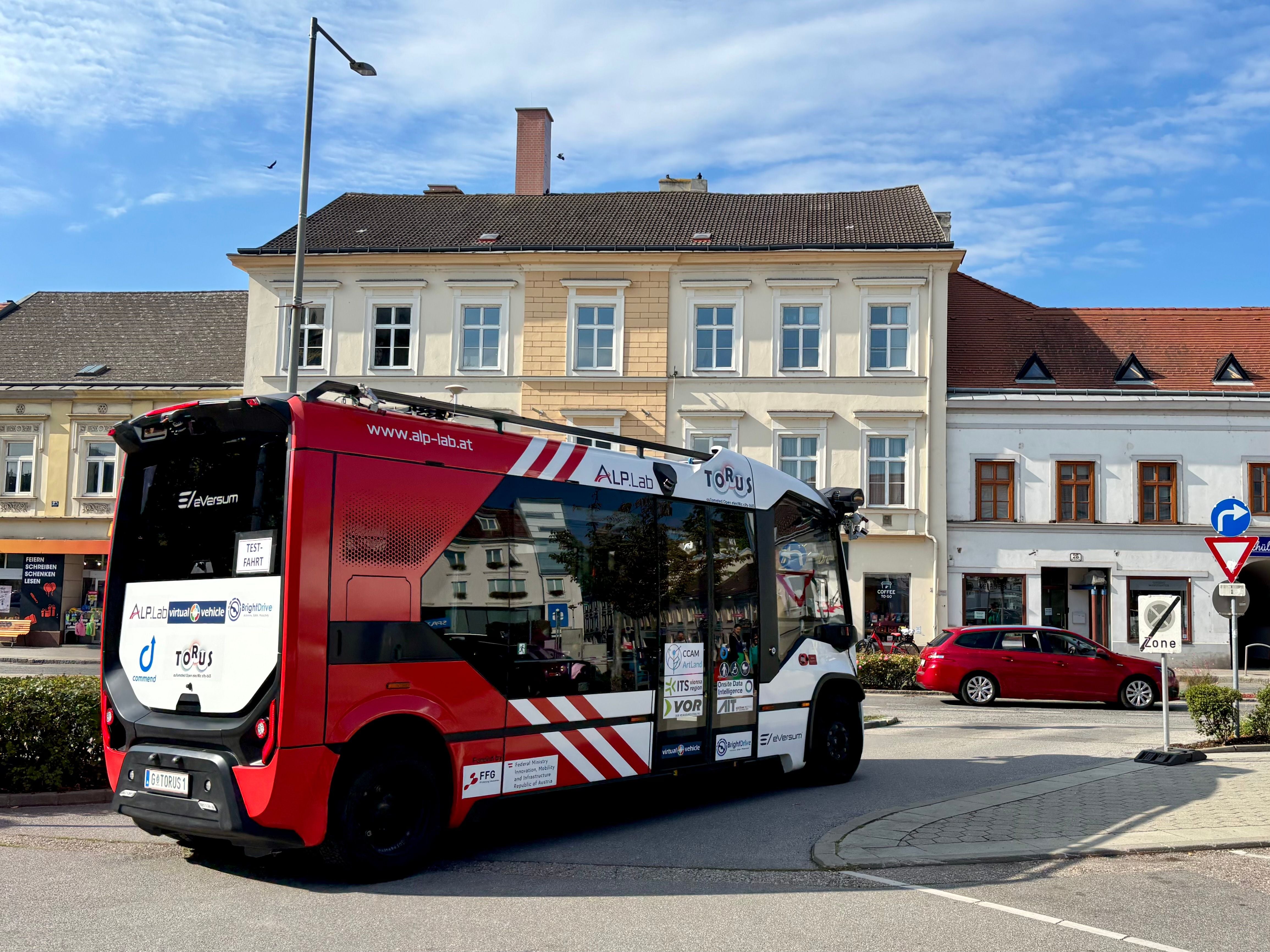 Der TORUS-Bus befährt ganz Korneuburg.