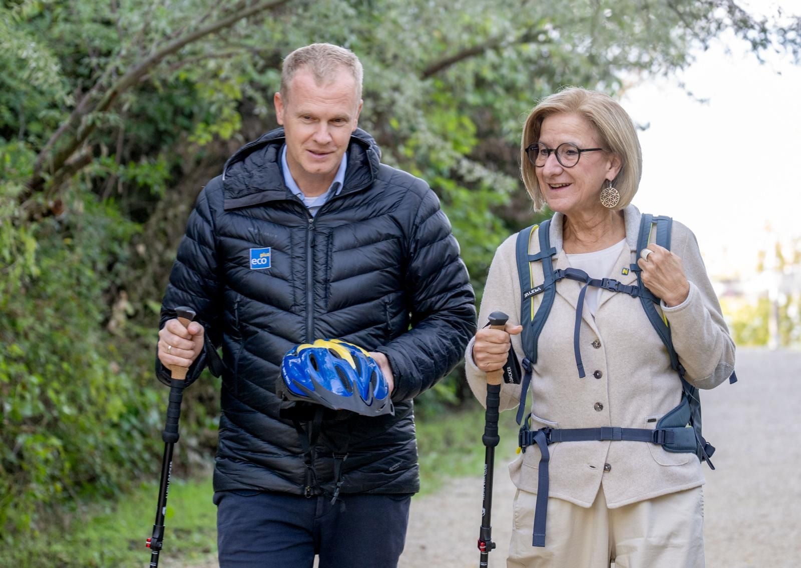 Die Landeshauptfrau und Geschäftsführer Markus Redl, ecoplus Alpin