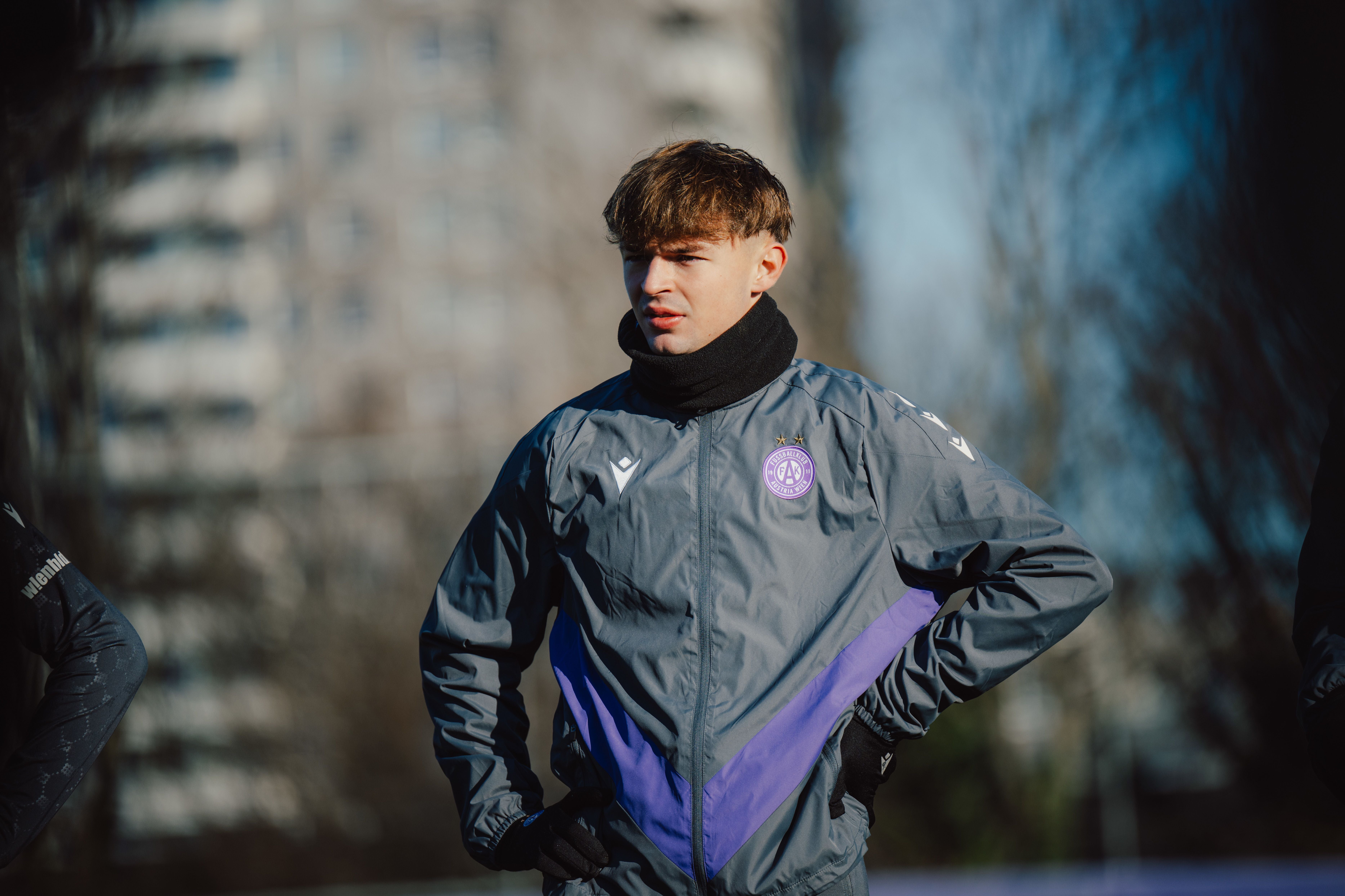 VIENNA,AUSTRIA,04.JAN.25 - SOCCER - ADMIRAL Bundesliga, FK Austria Wien, training start. Image shows Muharem Huskovic (A.Wien). Photo: GEPA pictures/ Alexander Solc