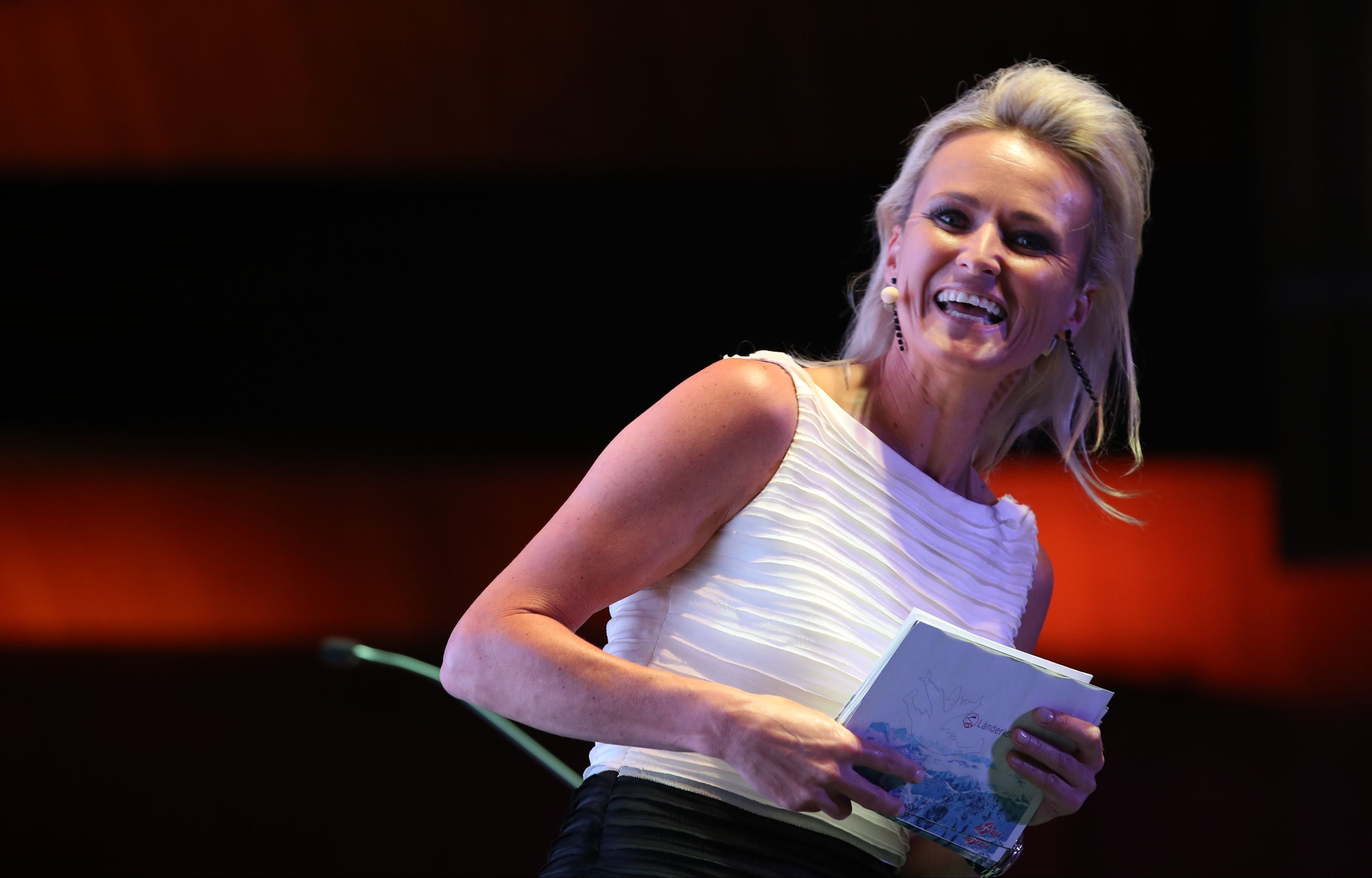 SAALBACH-HINTERGLEMM,AUSTRIA,23.JUN.17 - WINTERSPORTS - OESV, Oesterreichischer Ski Verband, state conference. Image shows Alexandra Meissnitzer. Photo: GEPA pictures/ Andreas Pranter