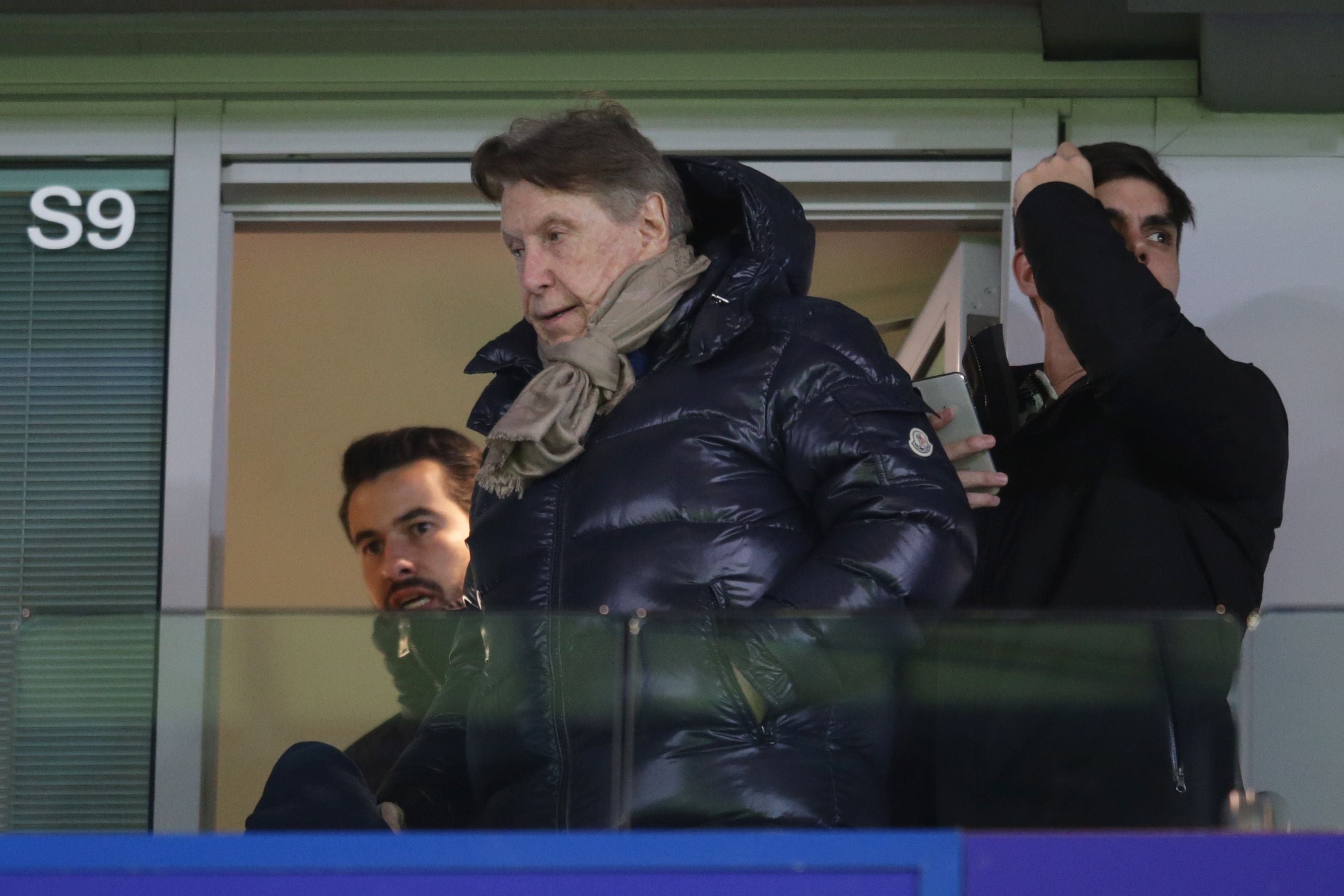 LONDON, ENGLAND - FEBRUARY 17: Football agent Pini Zahavi looks on during the Premier League match between Chelsea FC and Manchester United at Stamford Bridge on February 17, 2020 in London, United Kingdom. (Photo by Robin Jones/Getty Images)