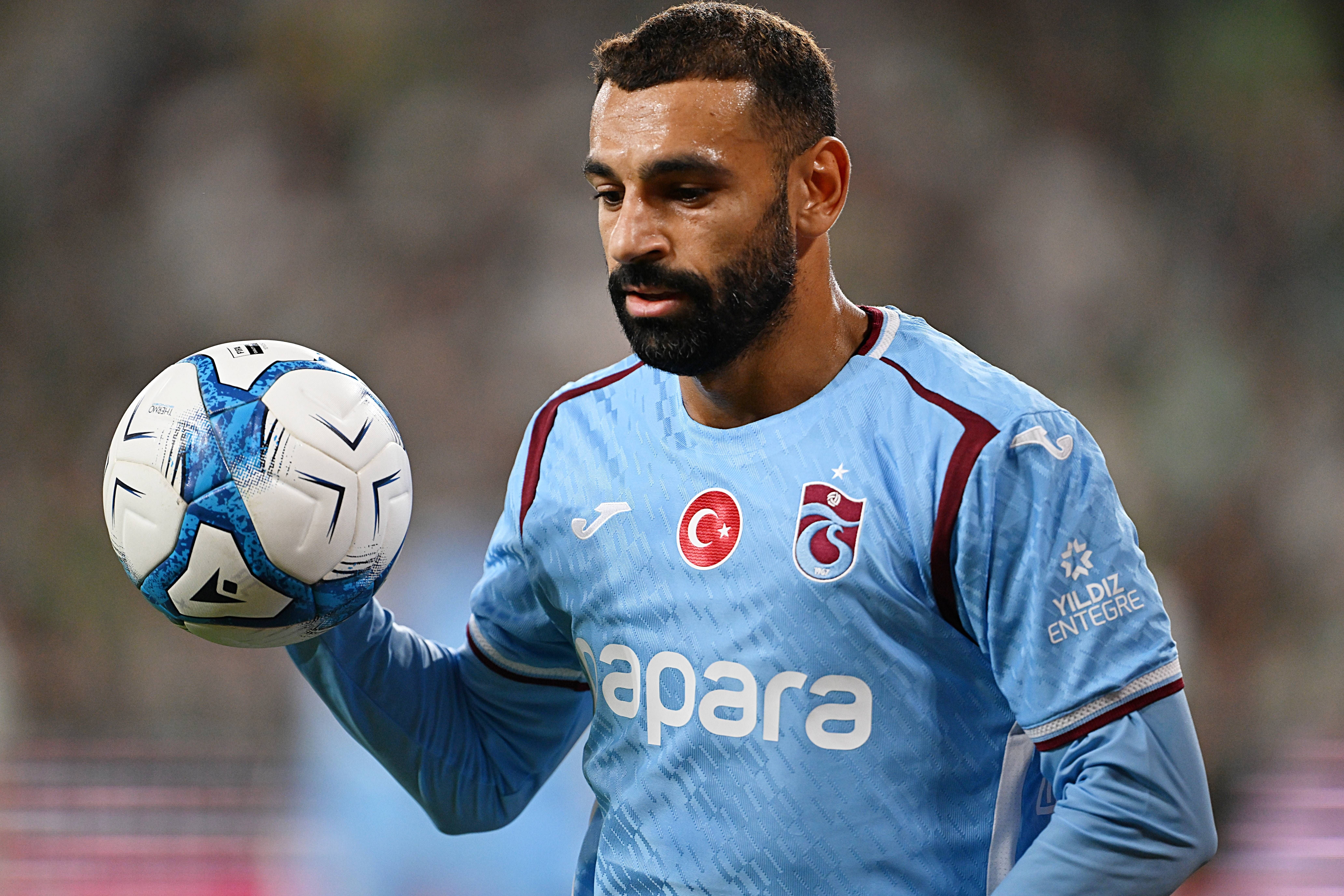 Ferencvaros v Trabzonspor - UEFA Europa League BUDAPEST, HUNGARY - AUGUST 27: Trabzonspor player Mohamed Salah during the UEFA Europa League play-off second-leg match between Ferencvaros and Trabzonspor at Groupama Stadium in Budapest, Hungary on August 27, 2026. Hakan Burak Altunoz / Anadolu Budapest Hungary. Editorial use only. Please get in touch for any other usage. PUBLICATIONxNOTxINxTURxUSAxCANxUKxJPNxITAxFRAxAUSxESPxBELxKORxRSAxHKGxNZL Copyright: x2026xAnadoluxHakanxBurakxAltunozx