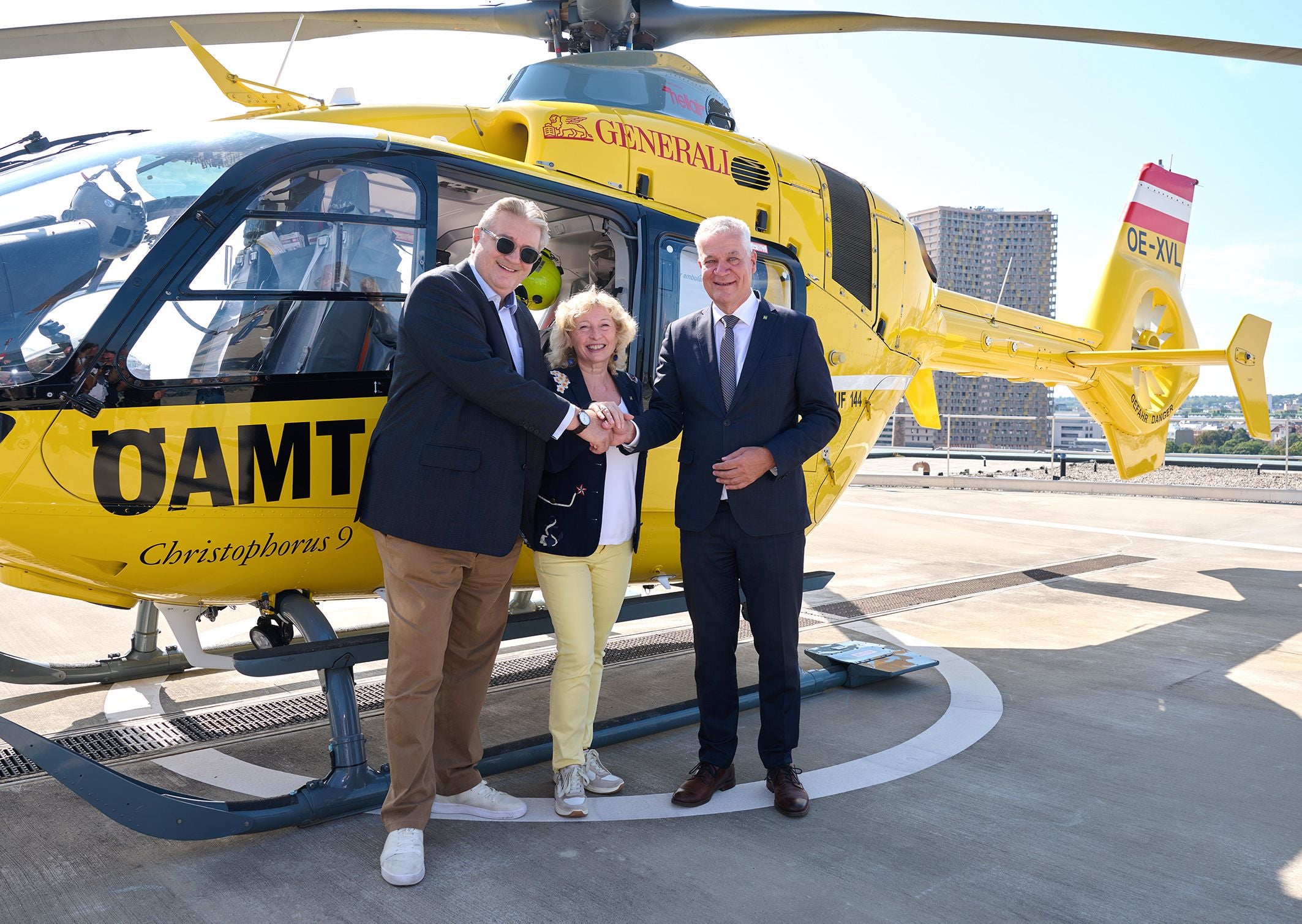 STR Peter Hacker (SPÖ), LRin Eva Prischl (SPÖ) und LR Anton Kasser (ÖVP).