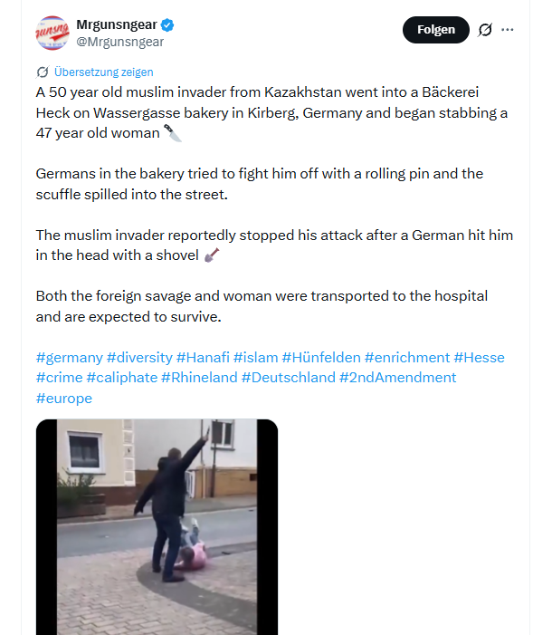 Das Video auf X zeigt die Bluttat.