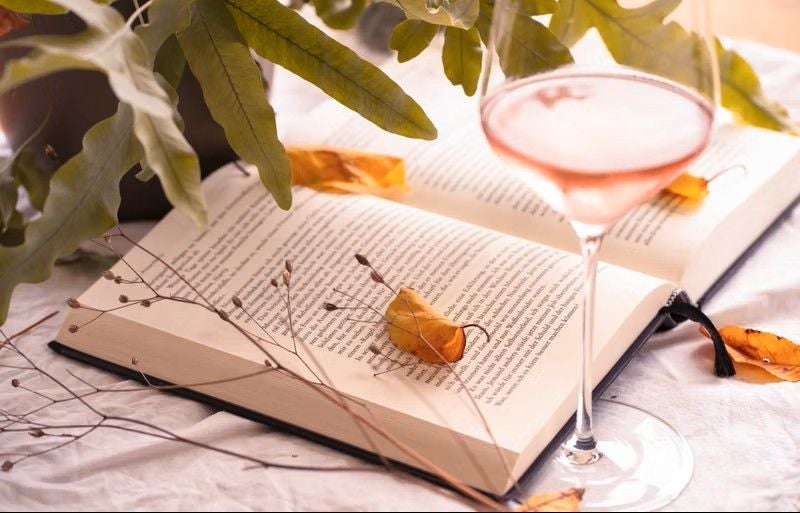 Wein und Literatur.