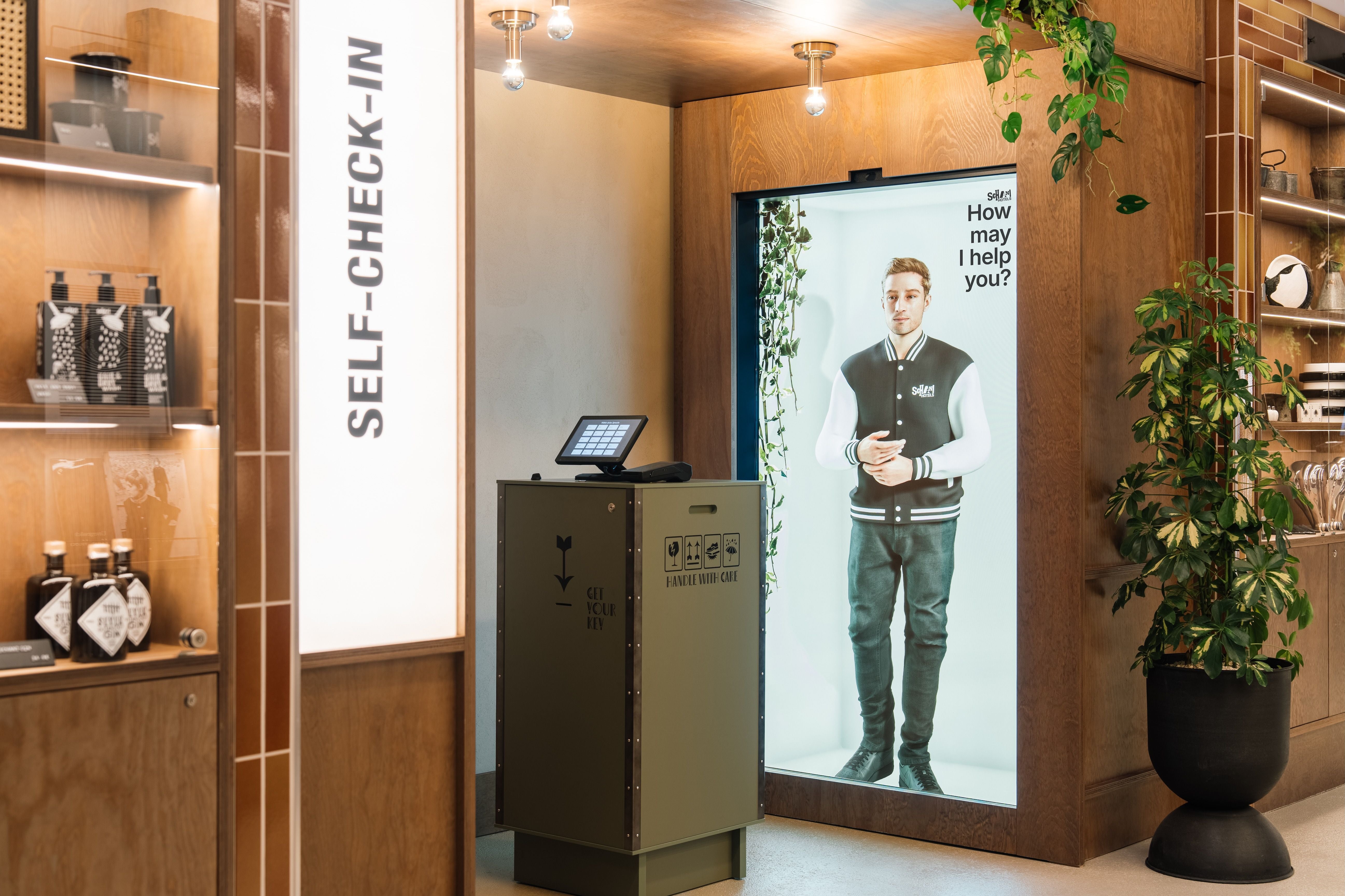 Modernes Self-Check-In.