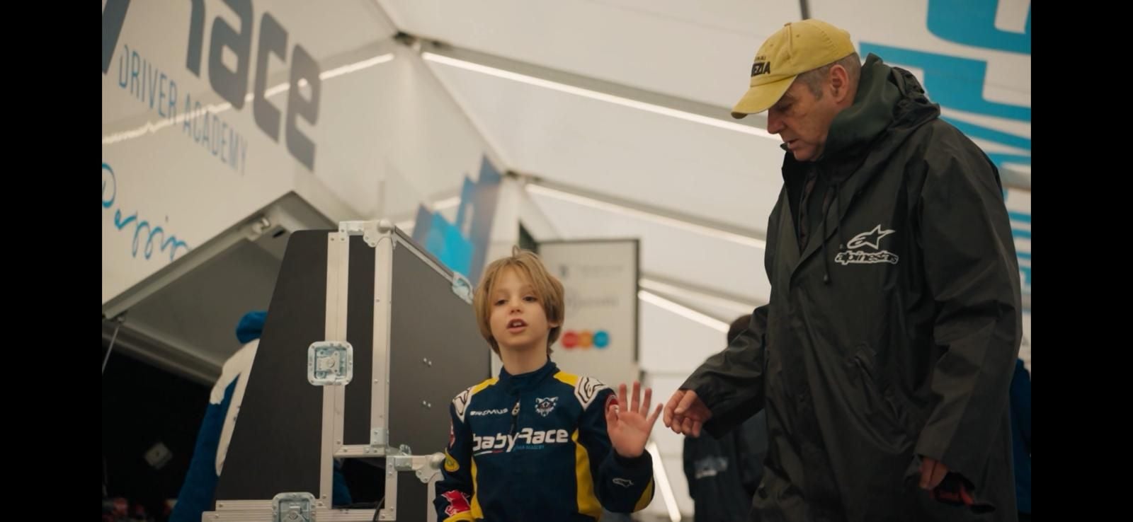 Gerhard Berger mit Sohn Johan.