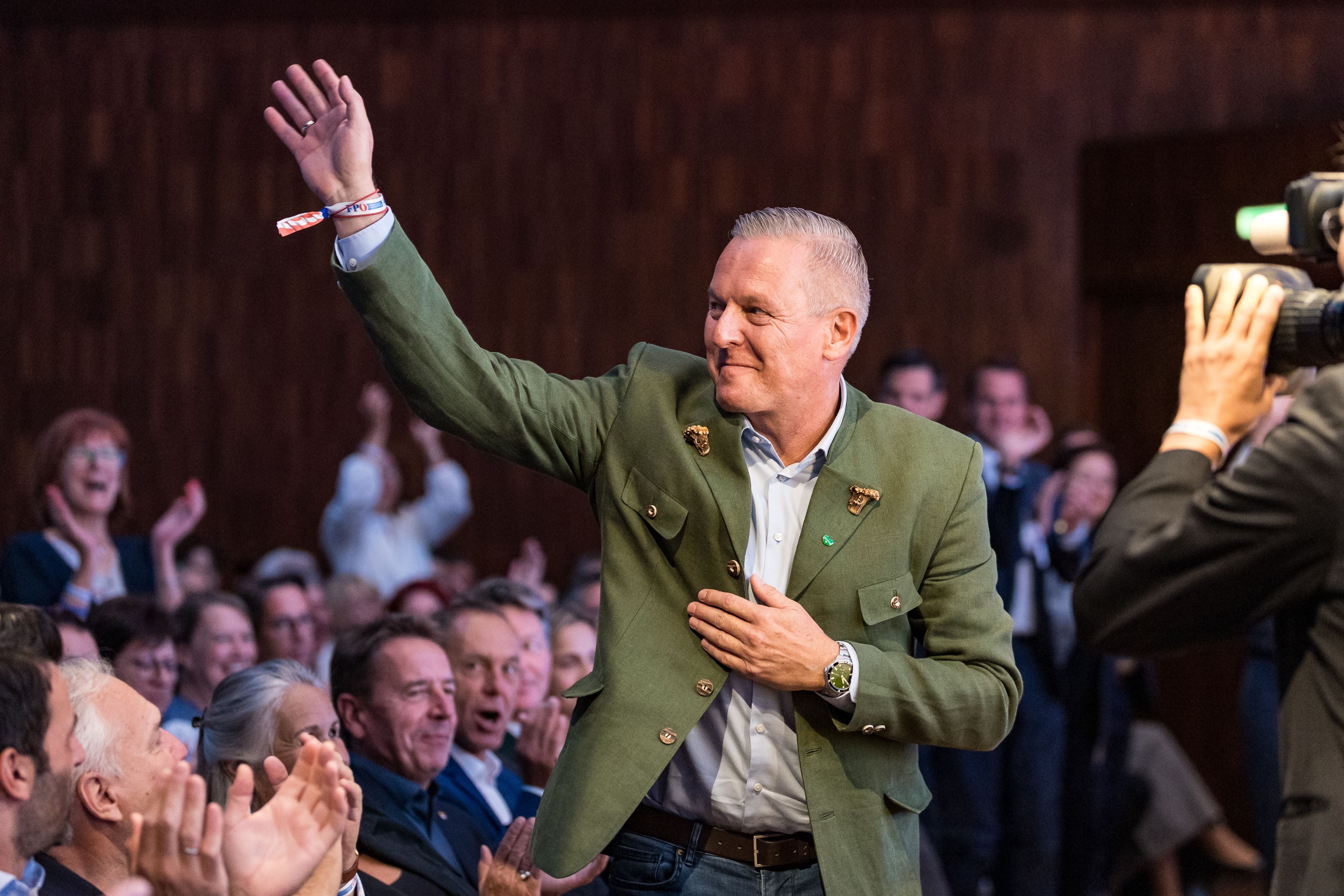 Landeshauptmann Mario Kunasek (Steiermark) beim FPÖ-Festakt anlässlich des 40. Jahrestags der Wahl von Jörg Haider zum Parteiobmann in Innsbruck.