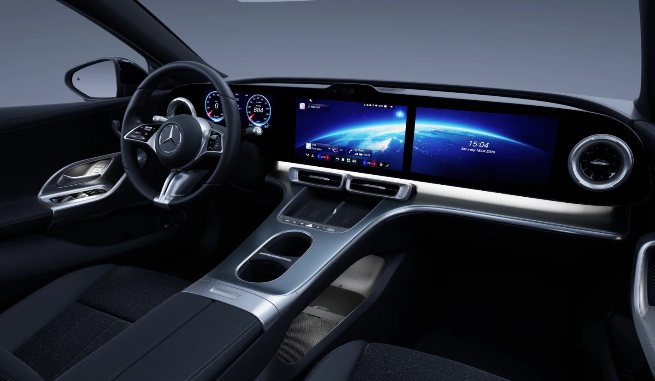 Mercedes C400 Bildschirm