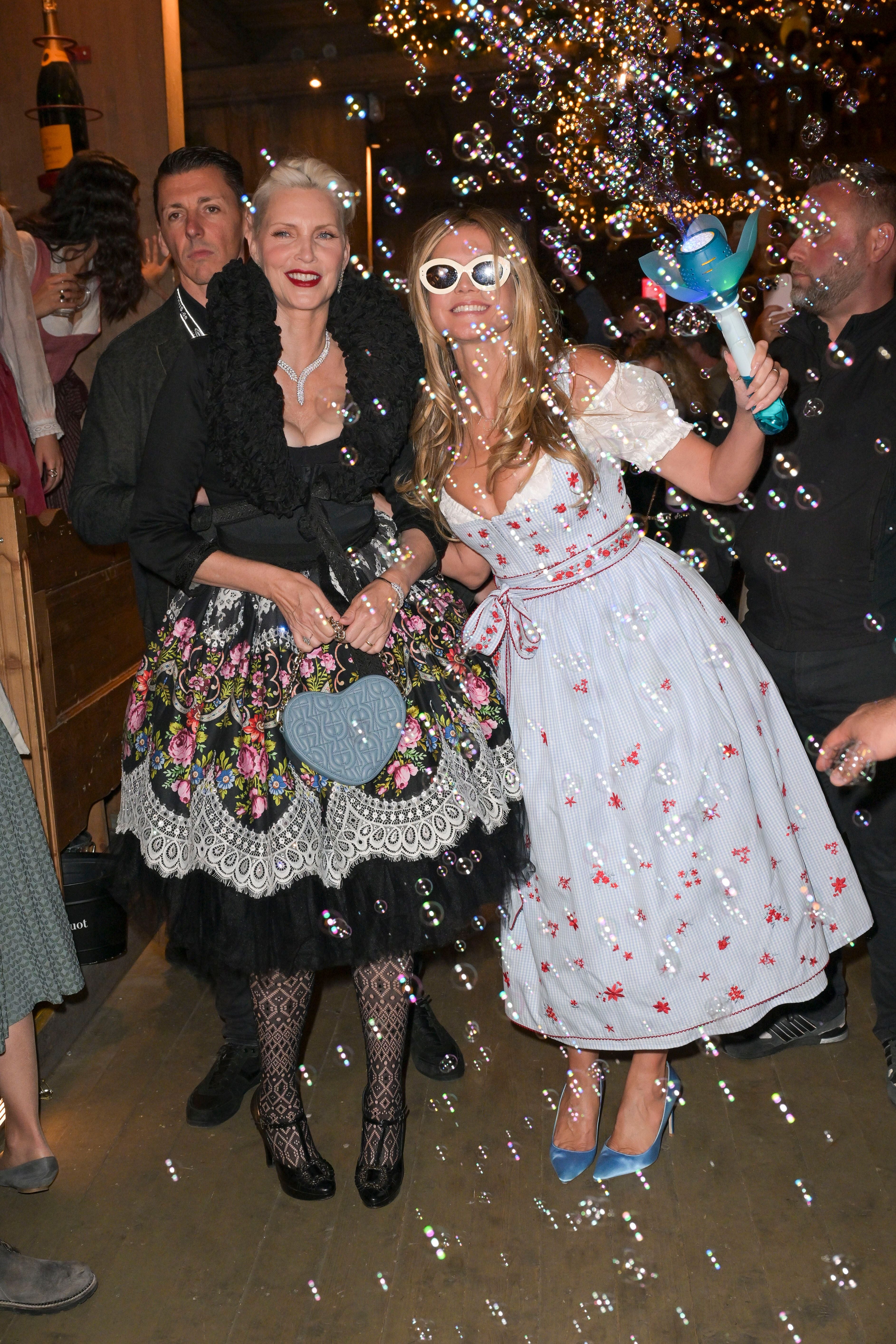 Nadja Auermann und Heidi Klum