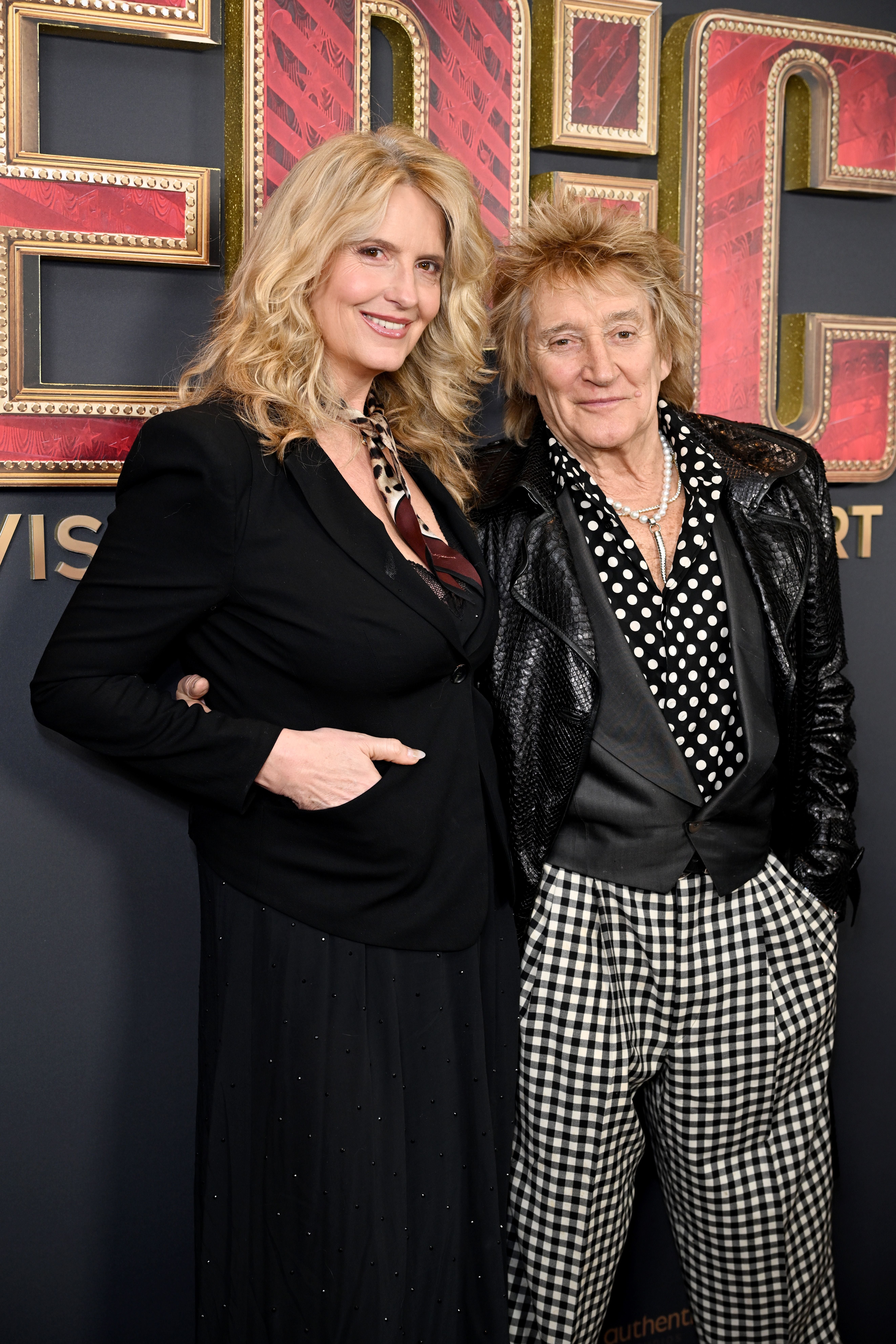 Rod Stewart mit Ehefrau Penny Lancaster