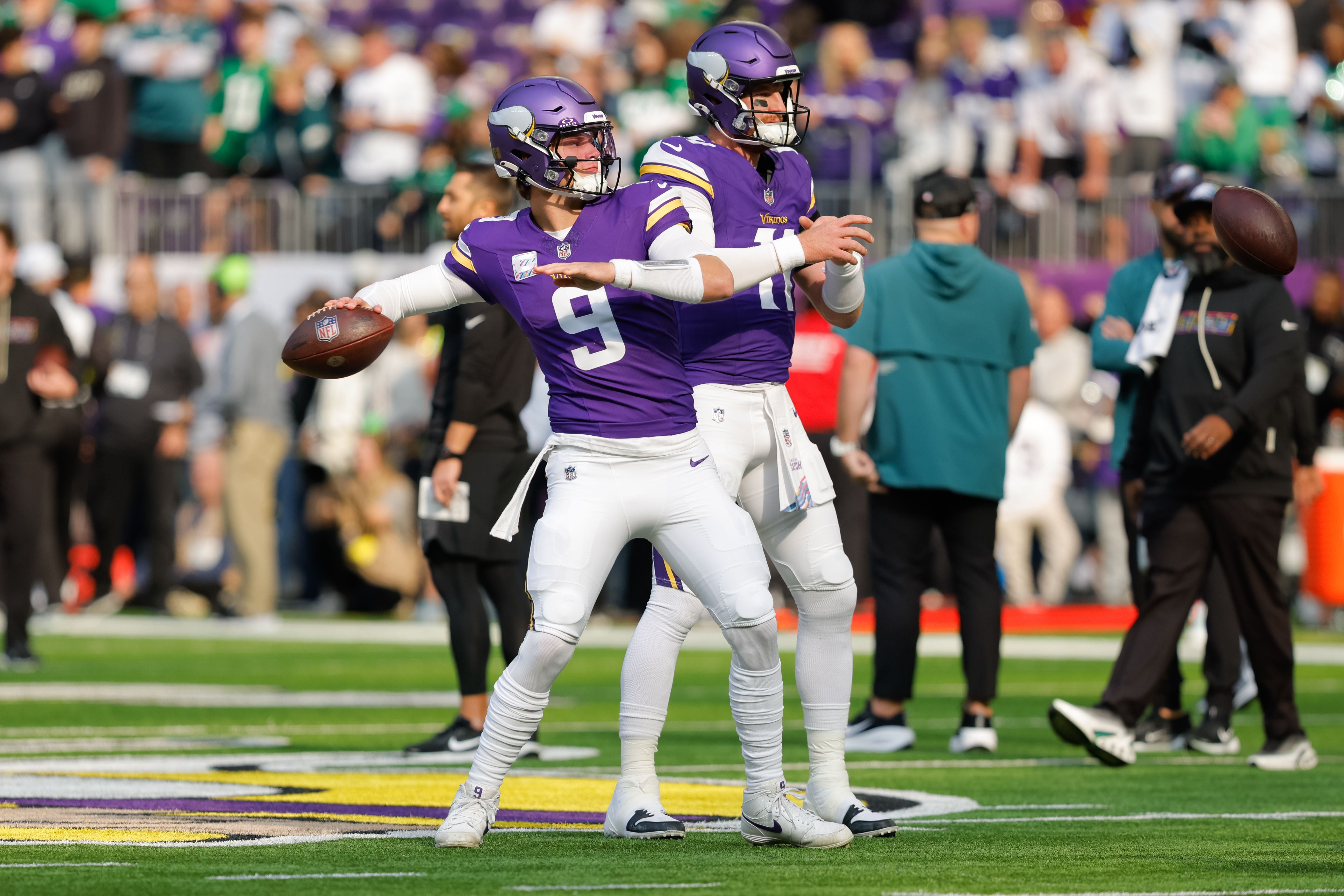 Vikings-Quarterbacks vor dem Saisonstart.