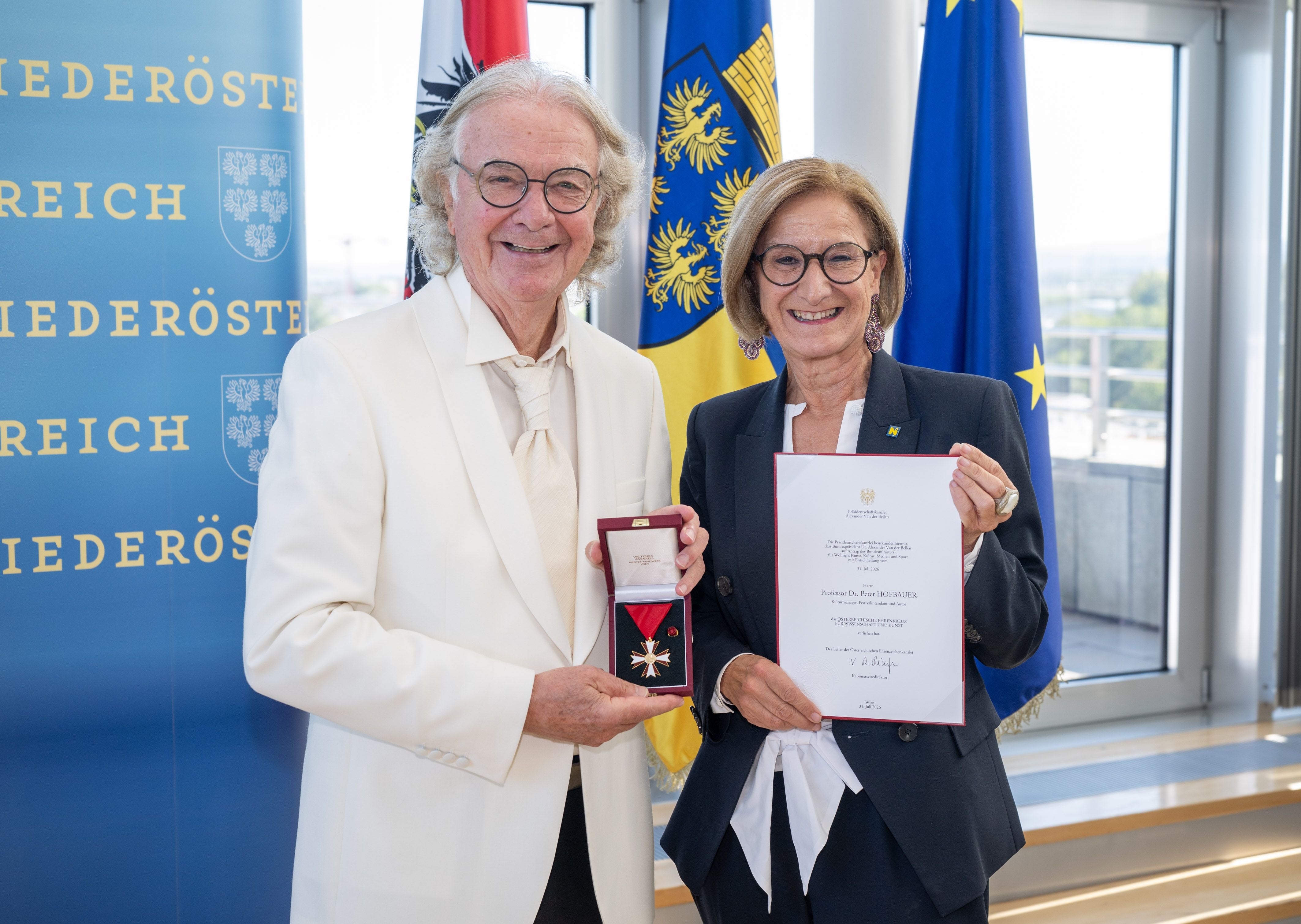 Peter Hofbauer und Johanna Mikl-Leitner
