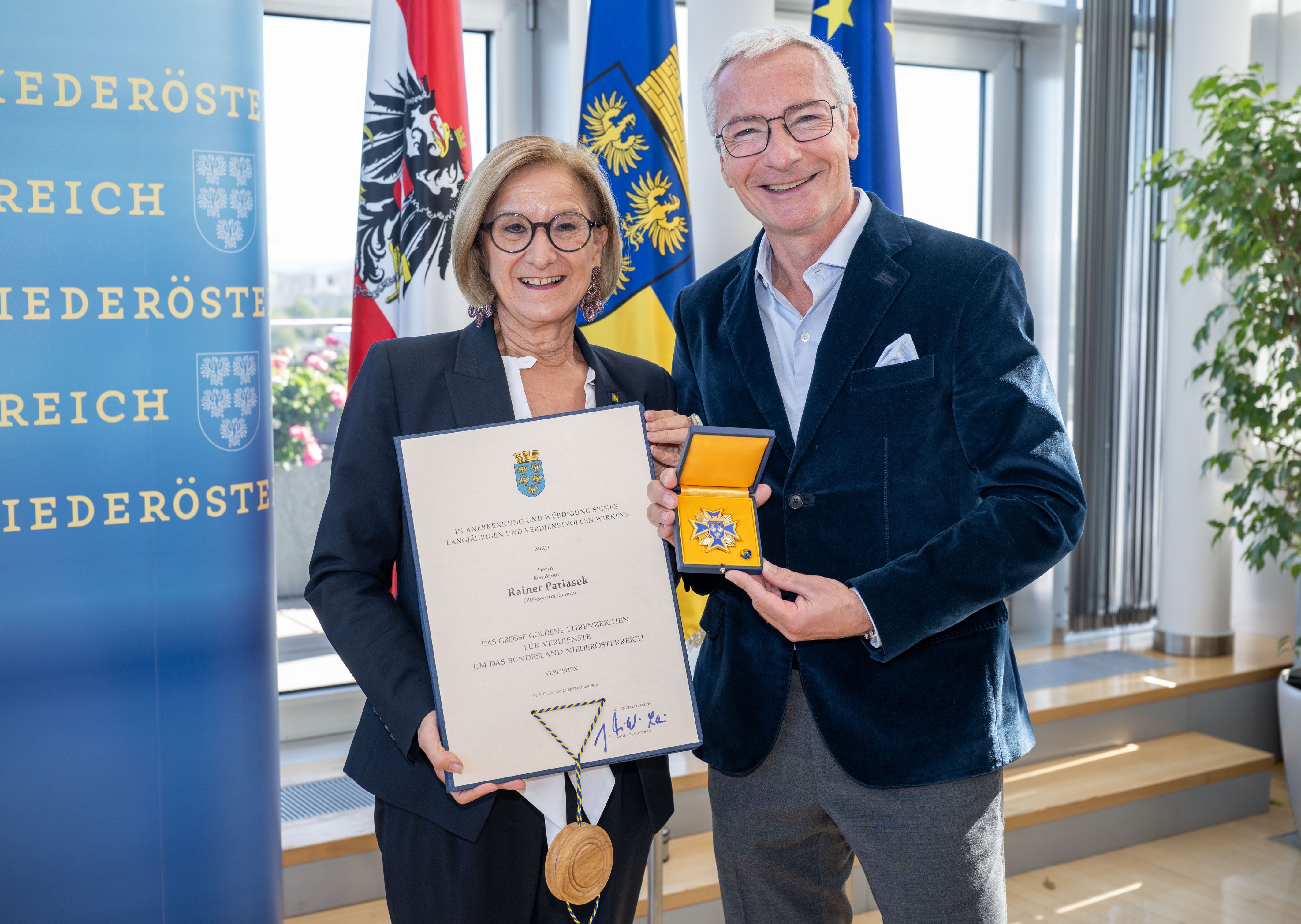 Rainer Pariasek, Johanna Mikl-Leitner