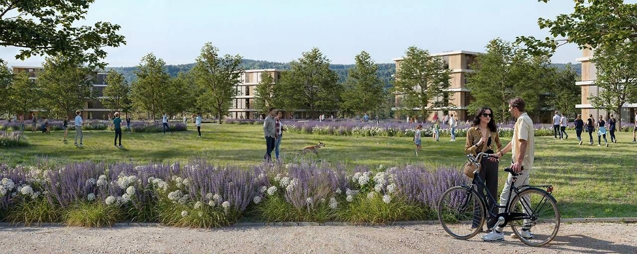 So soll der "Wiesenparkt Breitenfurt" einmal aussehen.