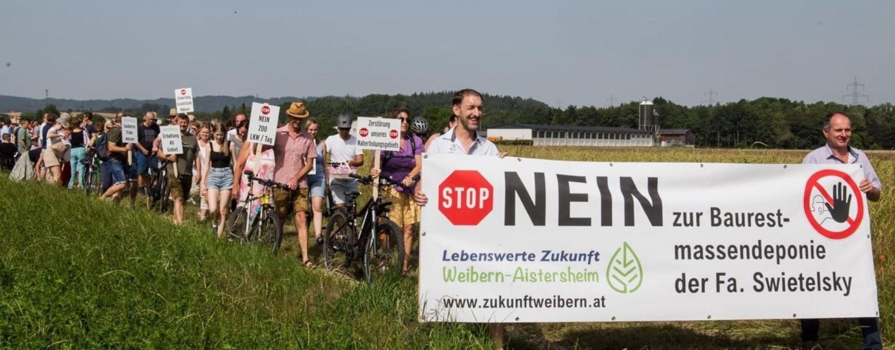 Demo gegen Baurestmassendeponie