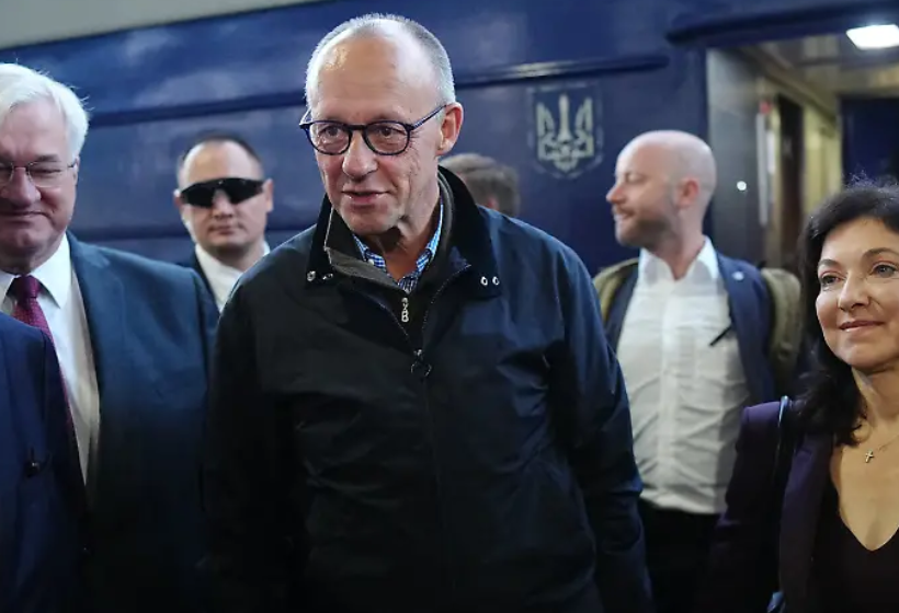 Friedrich Merz ist in Kiew eingetroffen.
