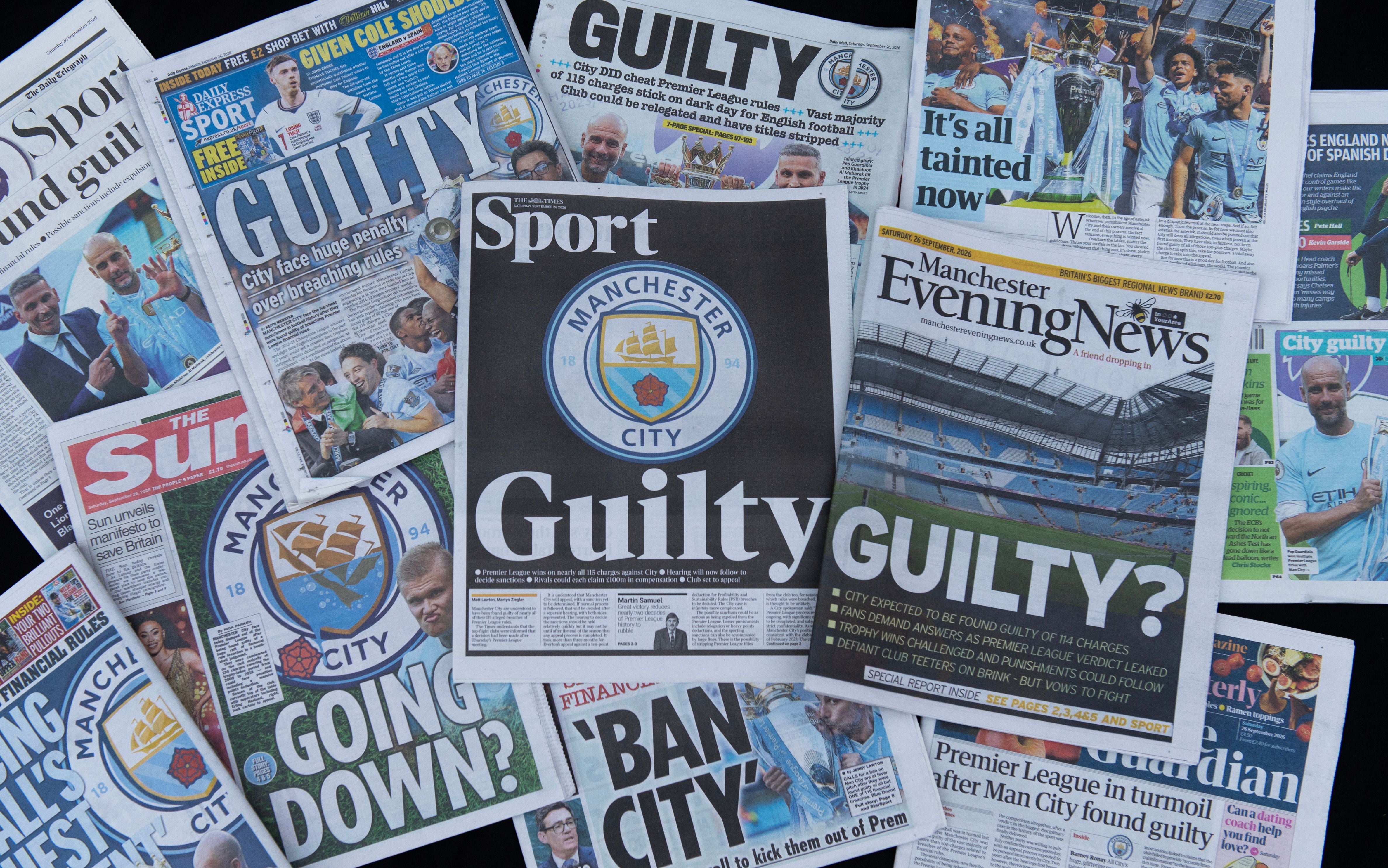 In England gibt es derzeit nur ein Thema: Was passiert mit Manchester City?